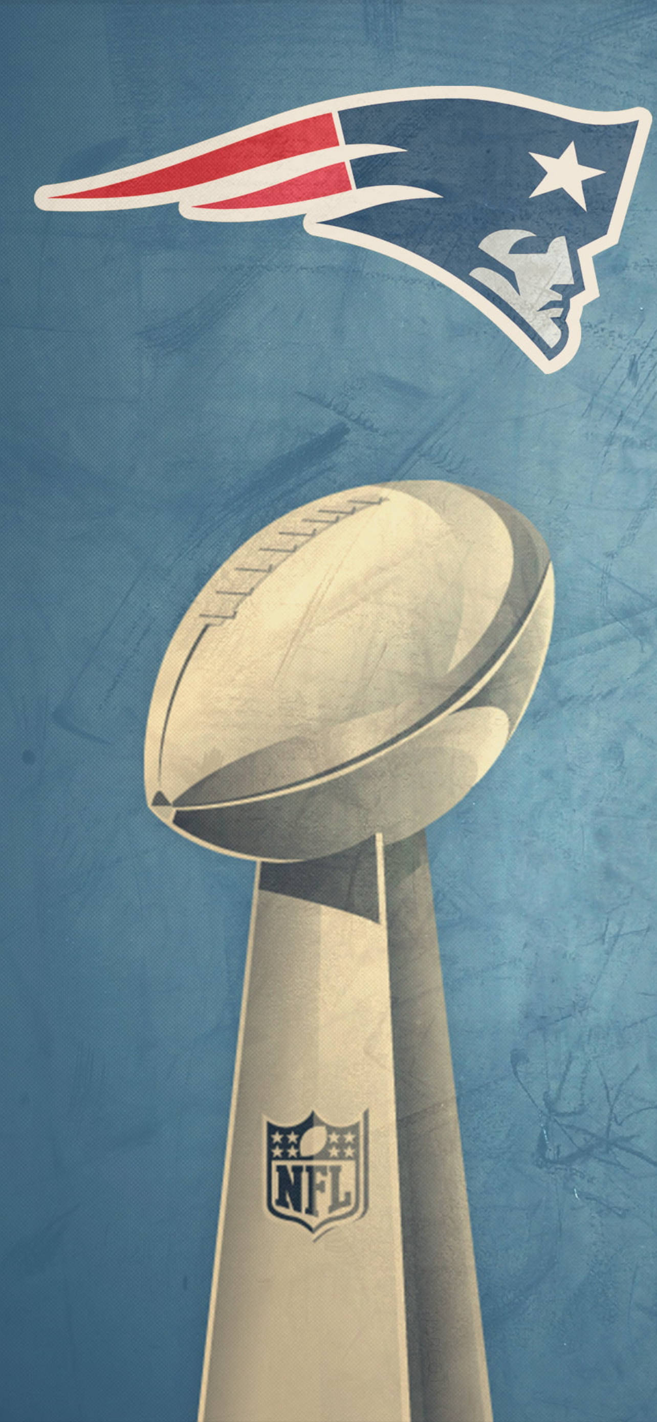 Super Bowl Trophy At Ang Patriots Wallpaper