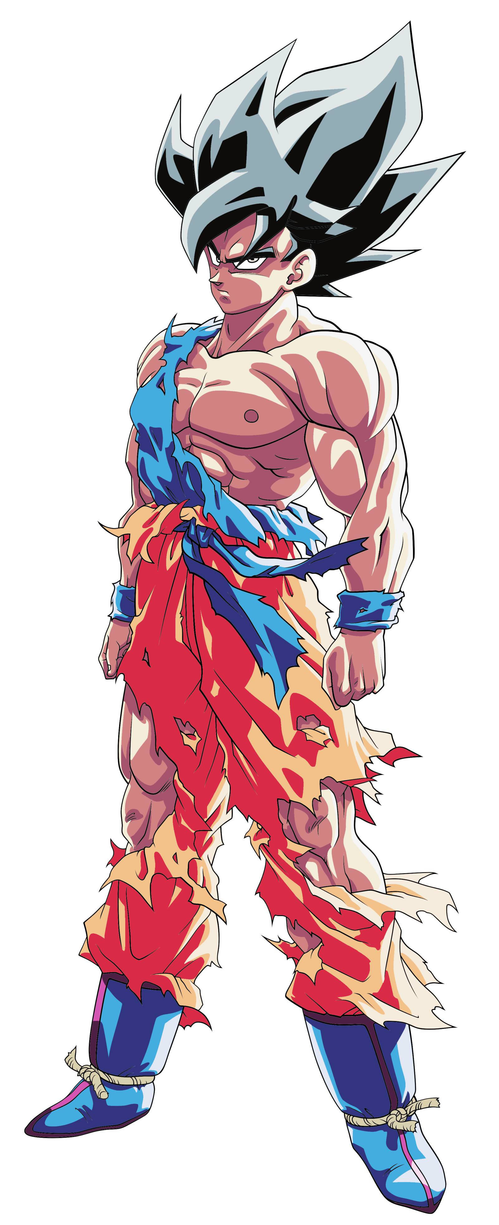 Super Saiyan Black Hair Son Goku iPhone Wallpaper