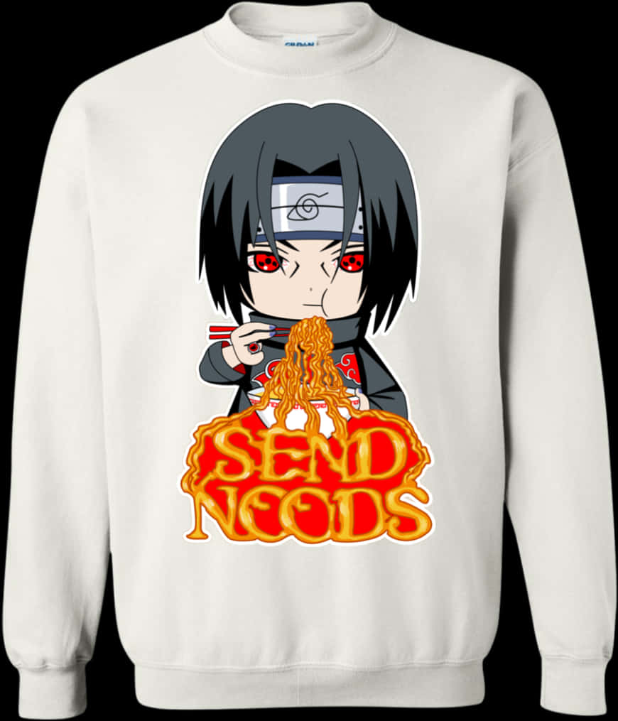Sweatshirt na Itachi Send Noods Wallpaper