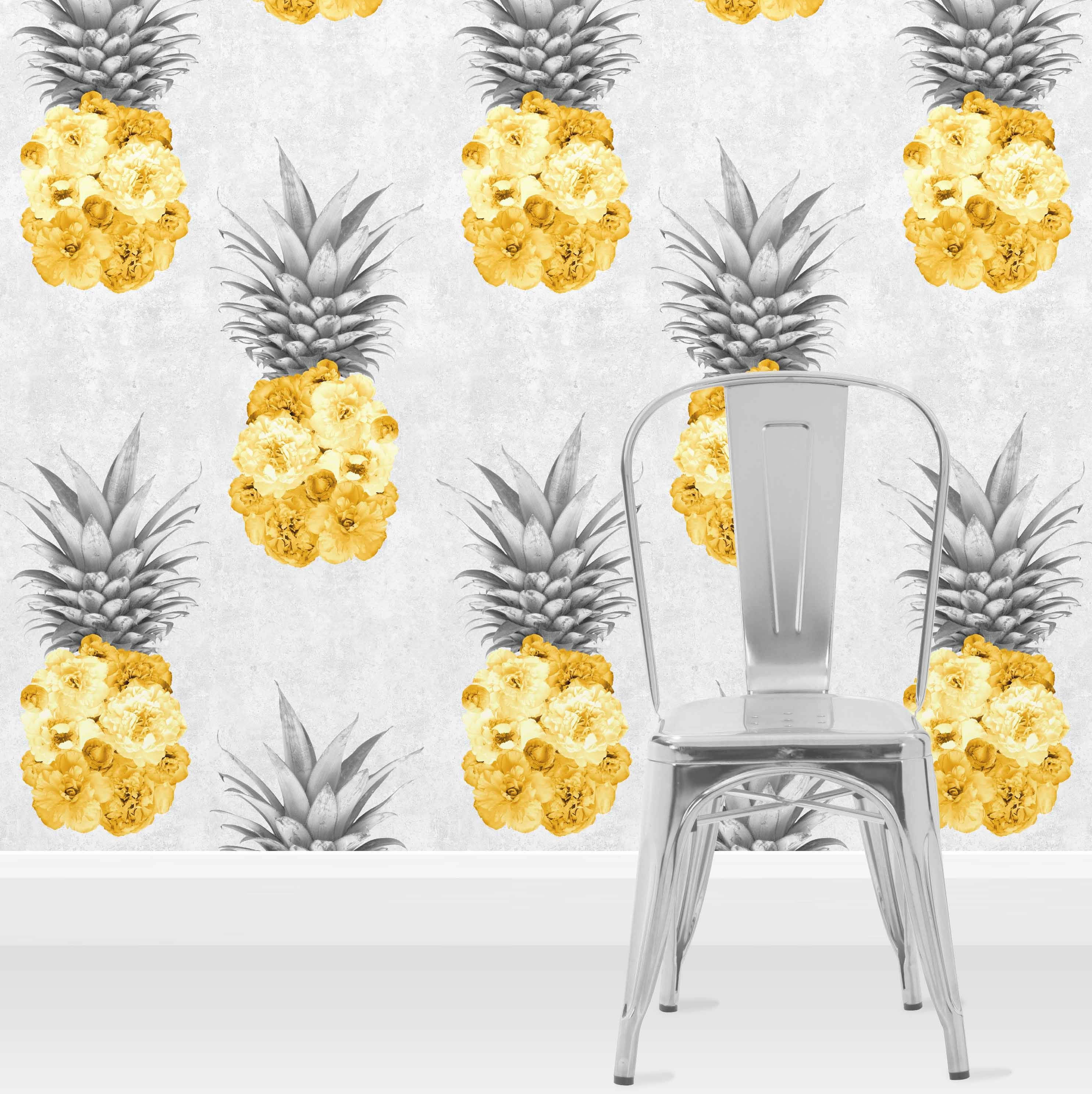 Sweet at Tart, Peony Filled Pineapples Wallpaper