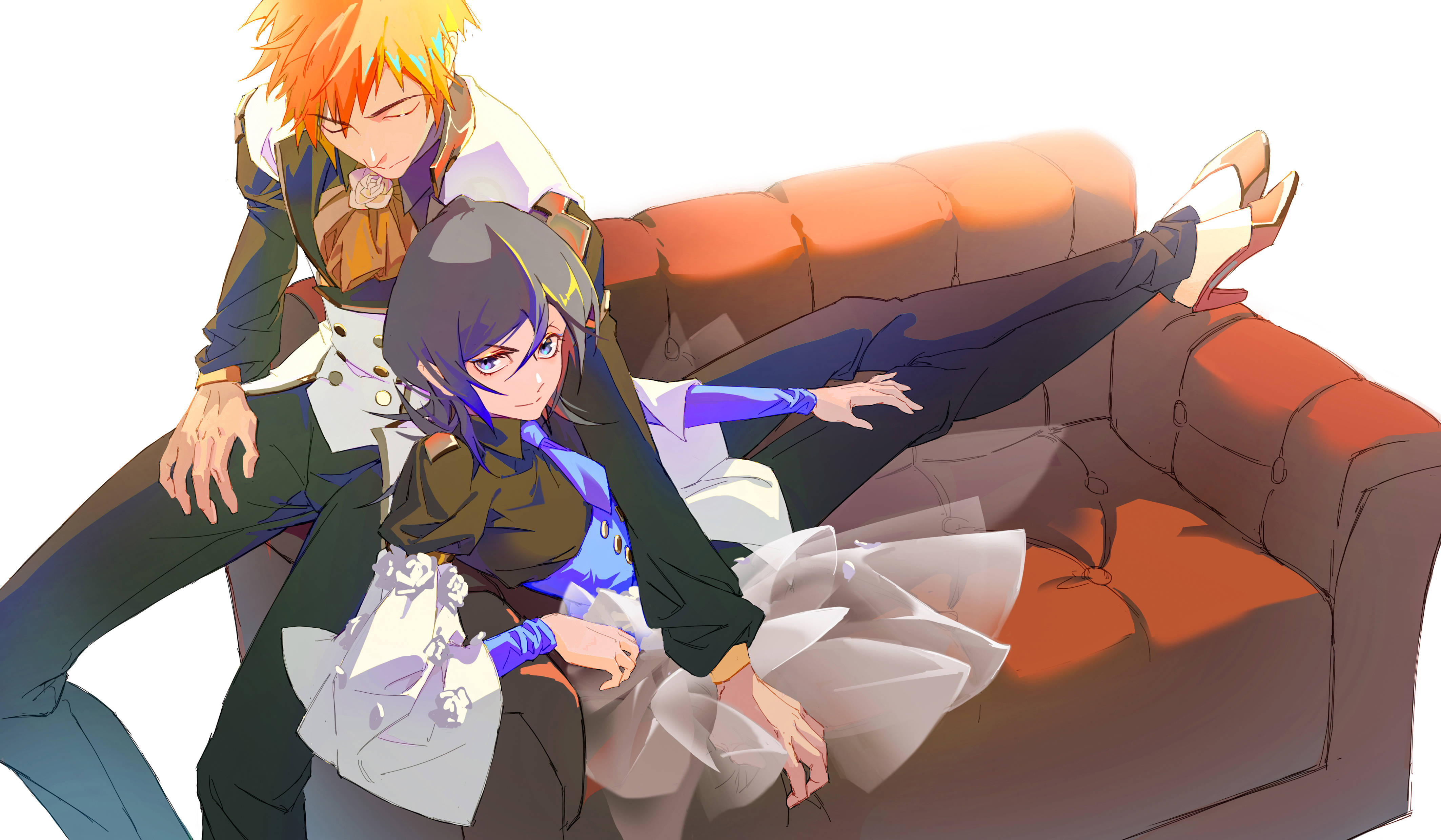 Sweet Rukia at Ichigo Bleach 4K Ultra HD Wallpaper