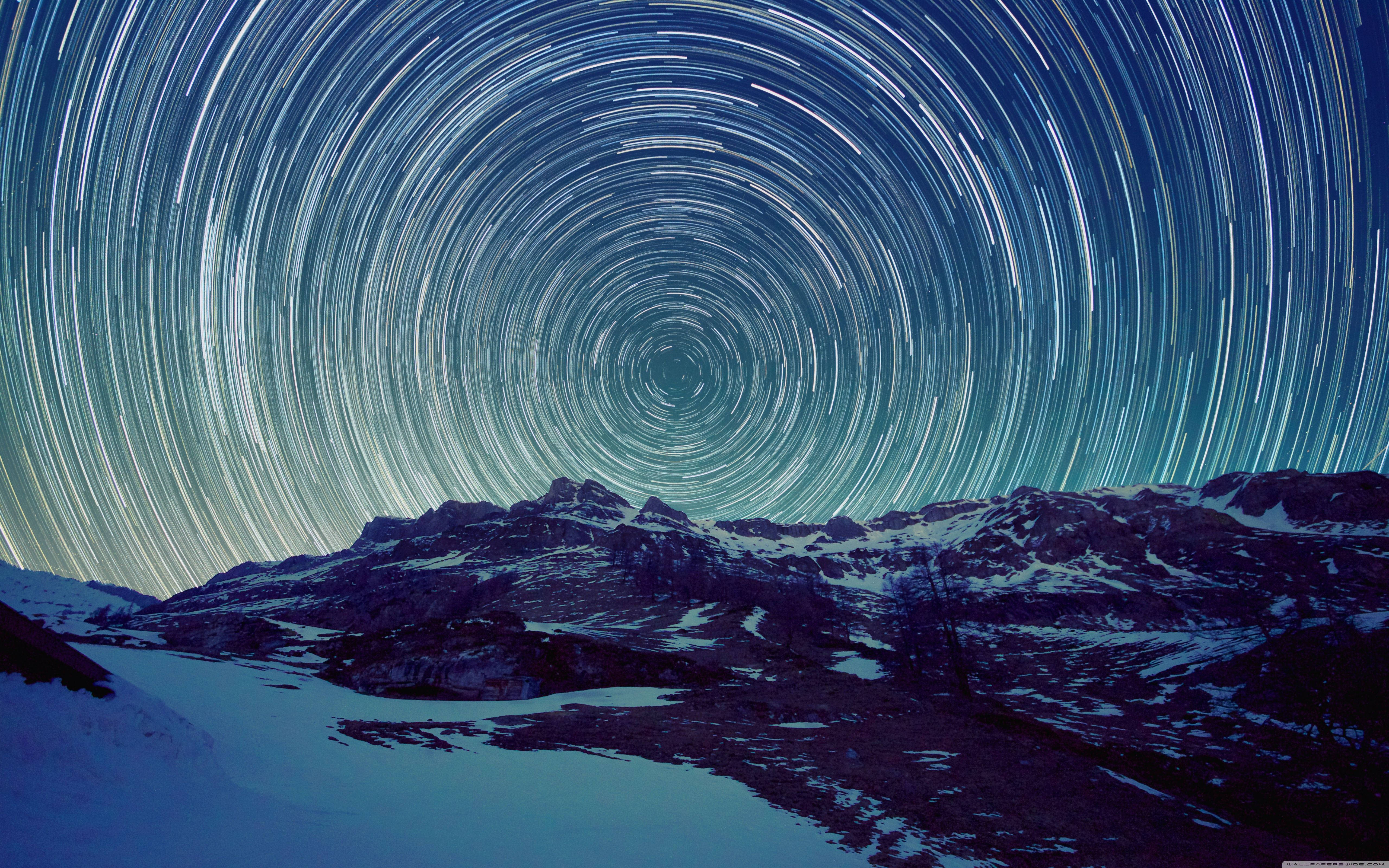 Switzerland sa Ilalim ng Kumot ng mga Bituin Wallpaper
