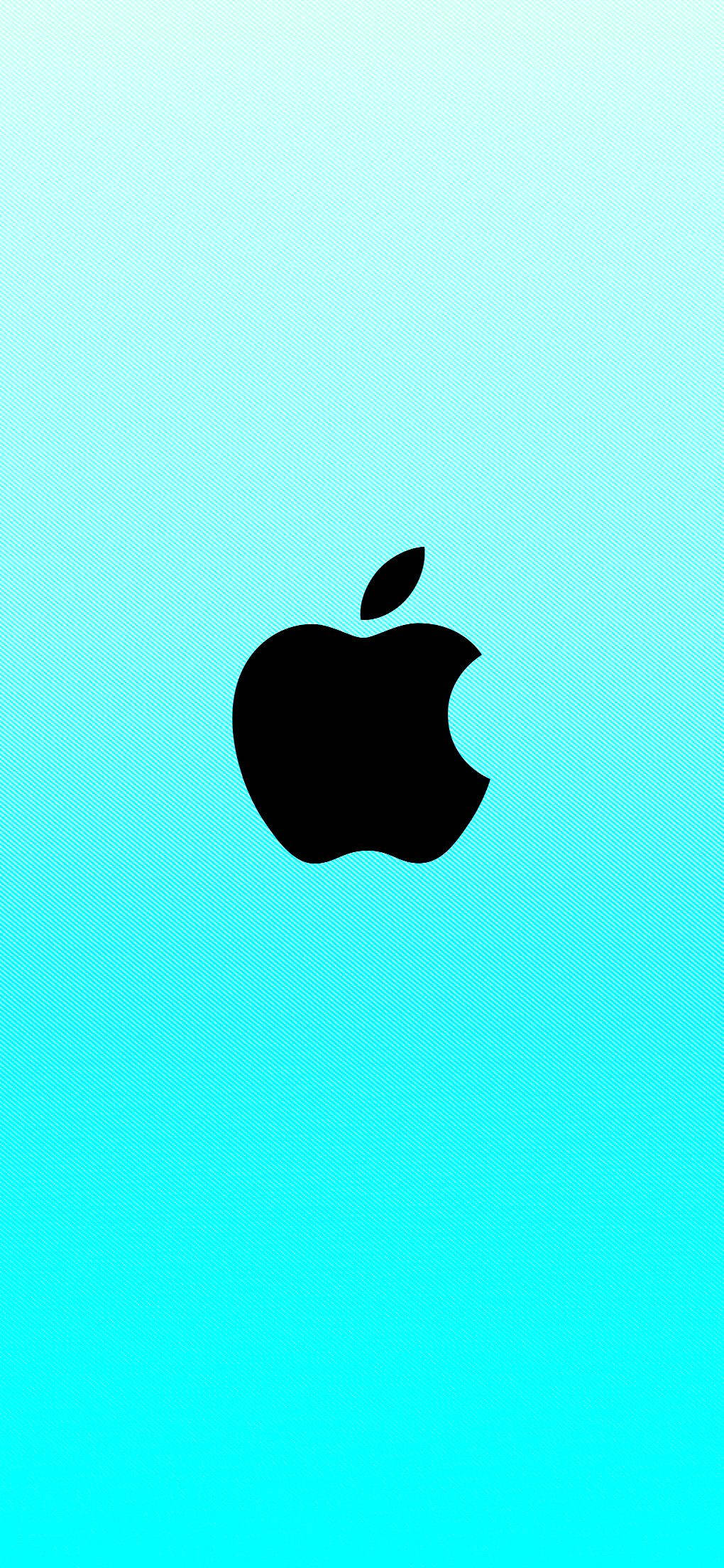 Syan na Bughaw na Logo ng Apple Wallpaper