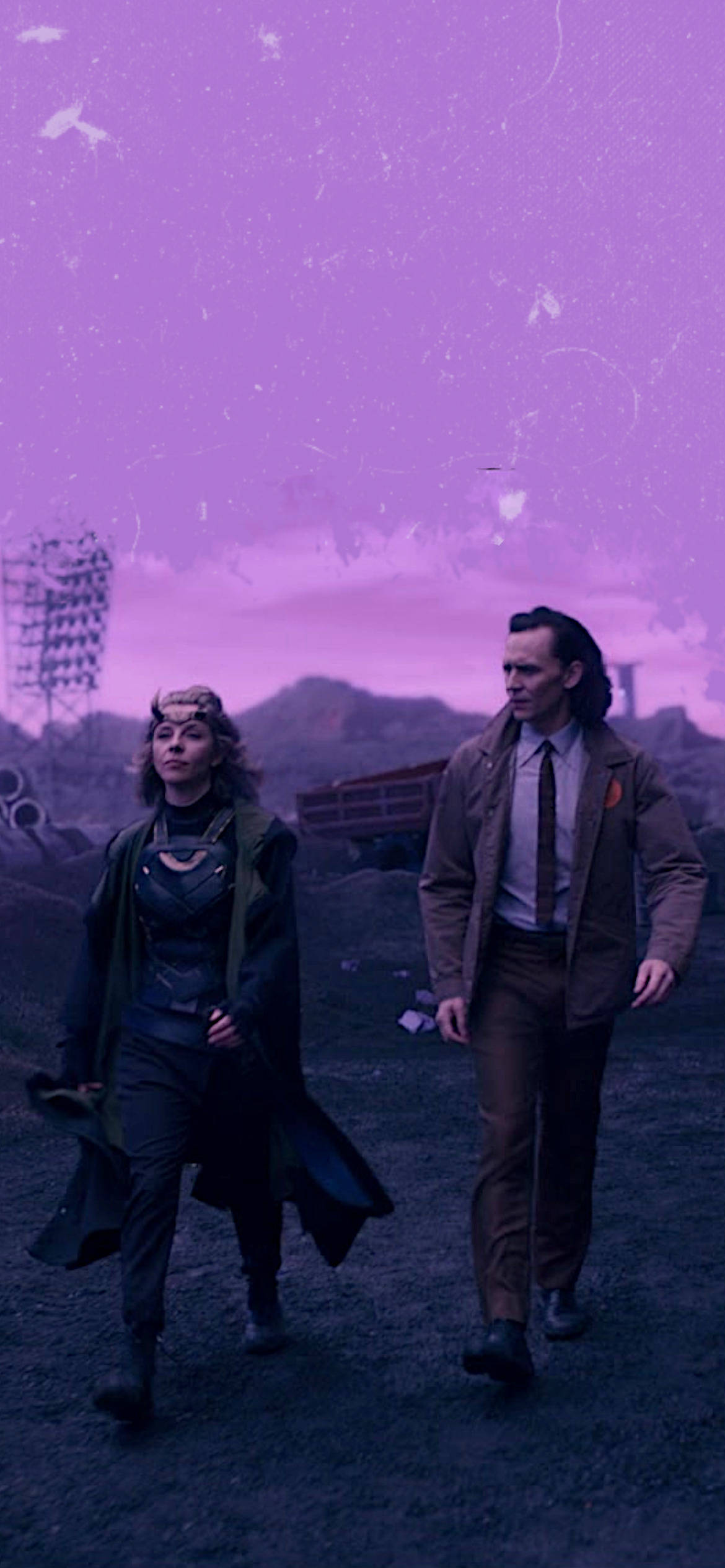 Sylvie At Loki Aesthetic Purple Sky Wallpaper