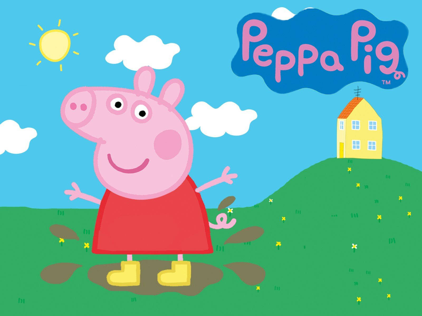 Tablet ng Muddy Greenfield Peppa Pig Wallpaper