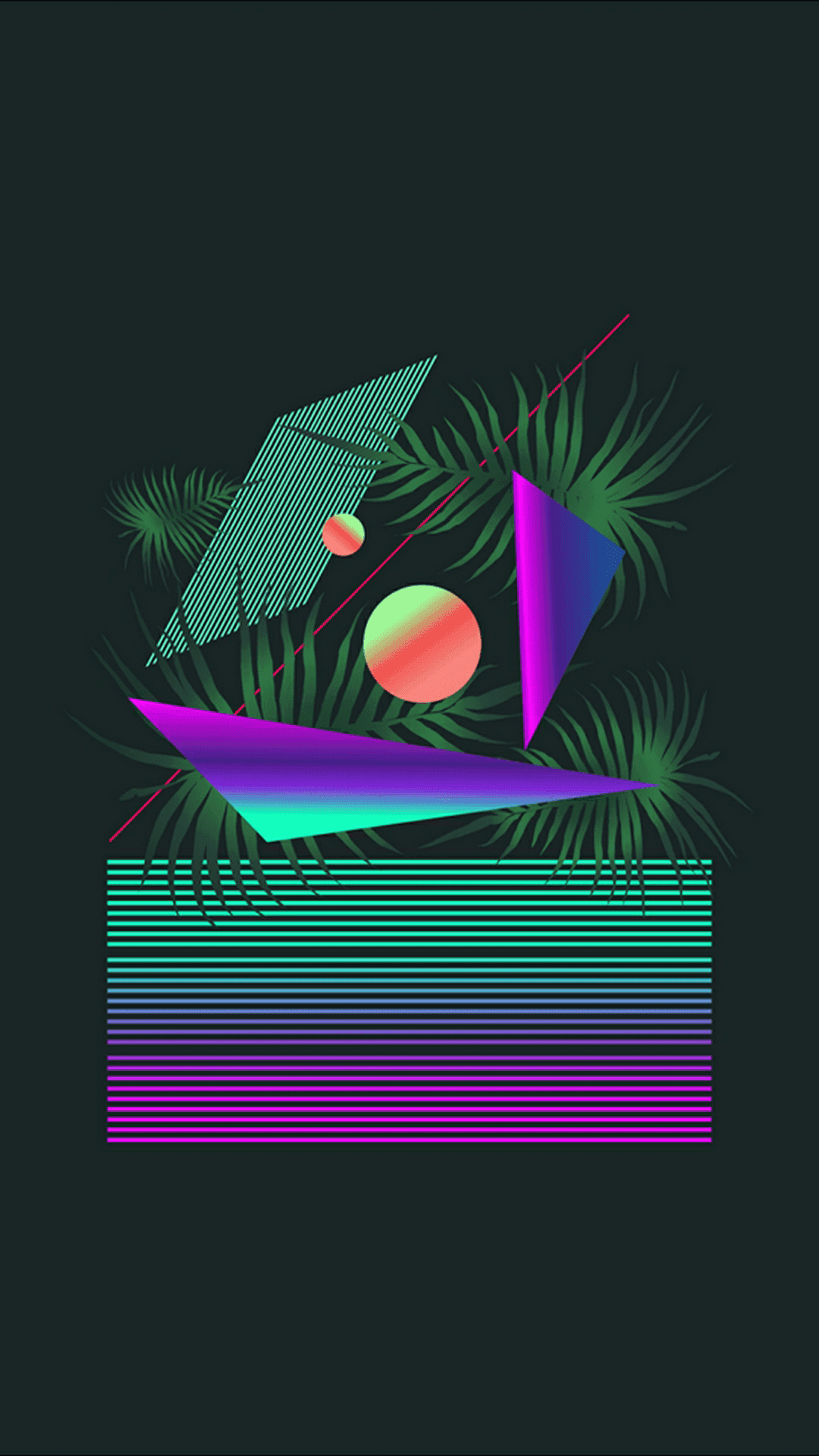 Tahimik na Madilim na Berdeng Kagubatan Aesthetic Wallpaper