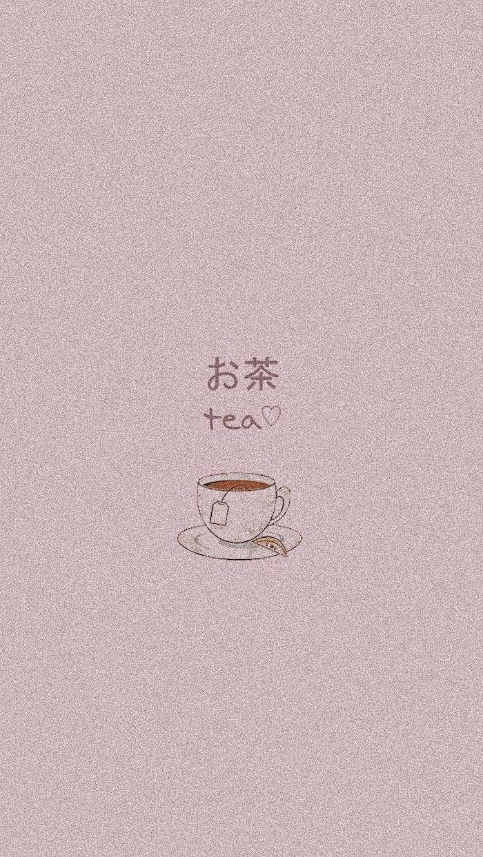 Tahimik na Oras ng Tsaa sa Malambot na Aesthetic na Tagpuan Wallpaper