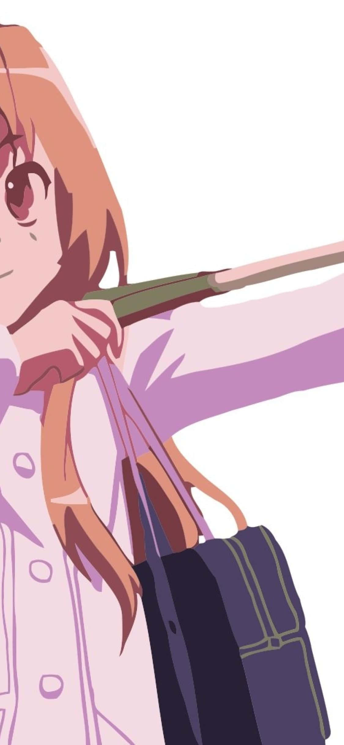 Taiga Aisaka, ang masigla at determinadong pangunahing tauhan ng Toradora! anime series. Wallpaper