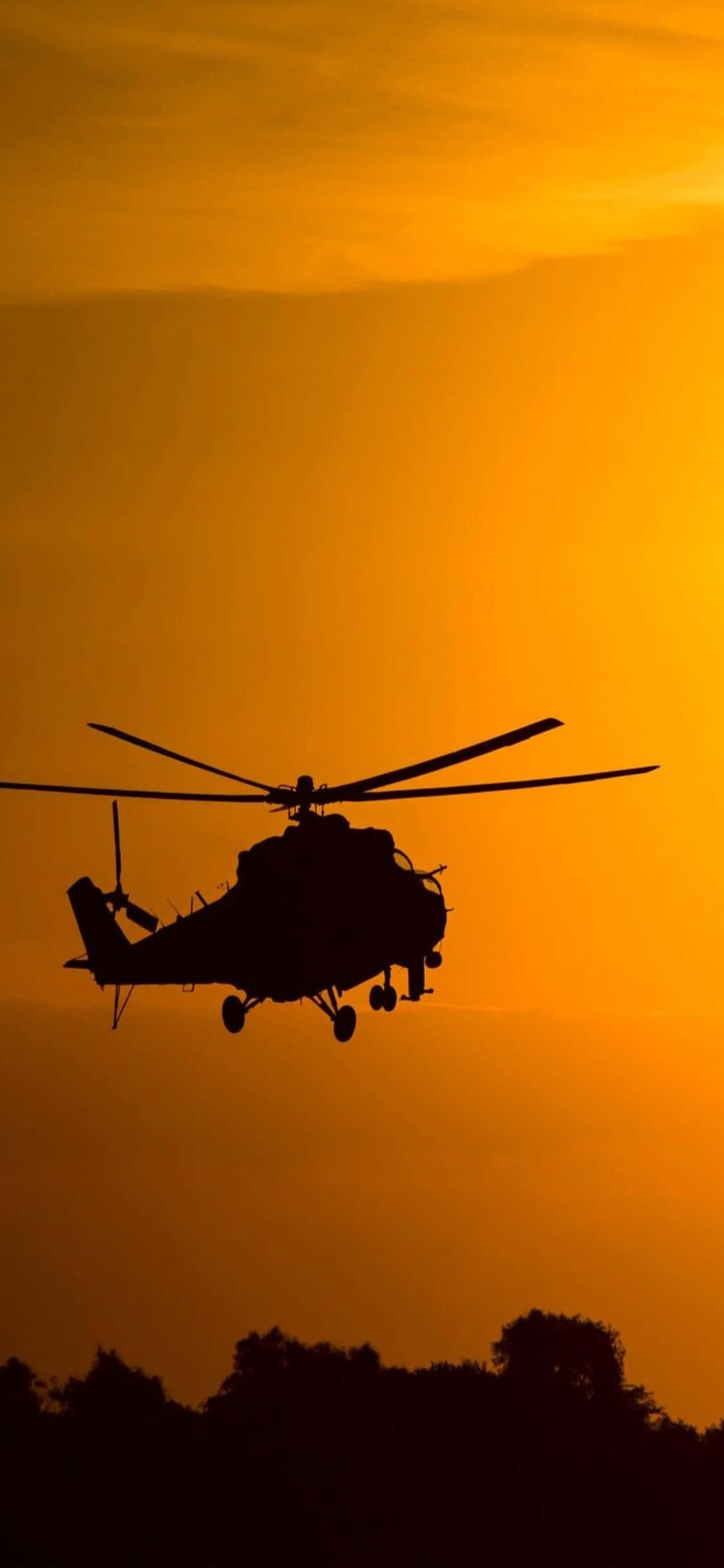 Lumipad kasama ang Bagong iPhone XS Helicopter Wallpaper