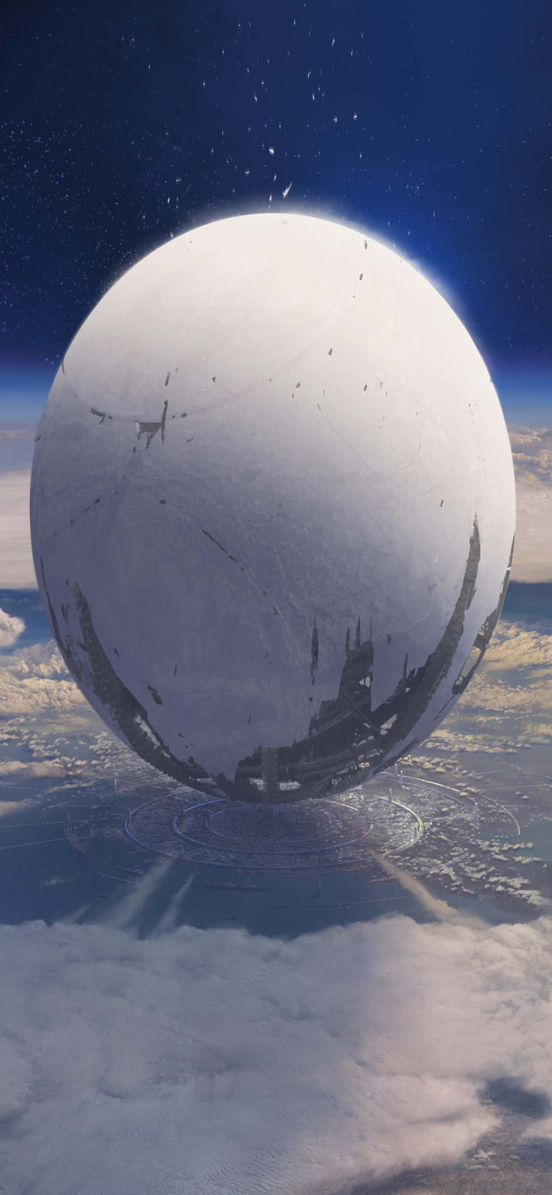 Simulan ang iyong paglalakbay tungo sa tagumpay gamit ang iPhone Xs at Destiny 2 Wallpaper
