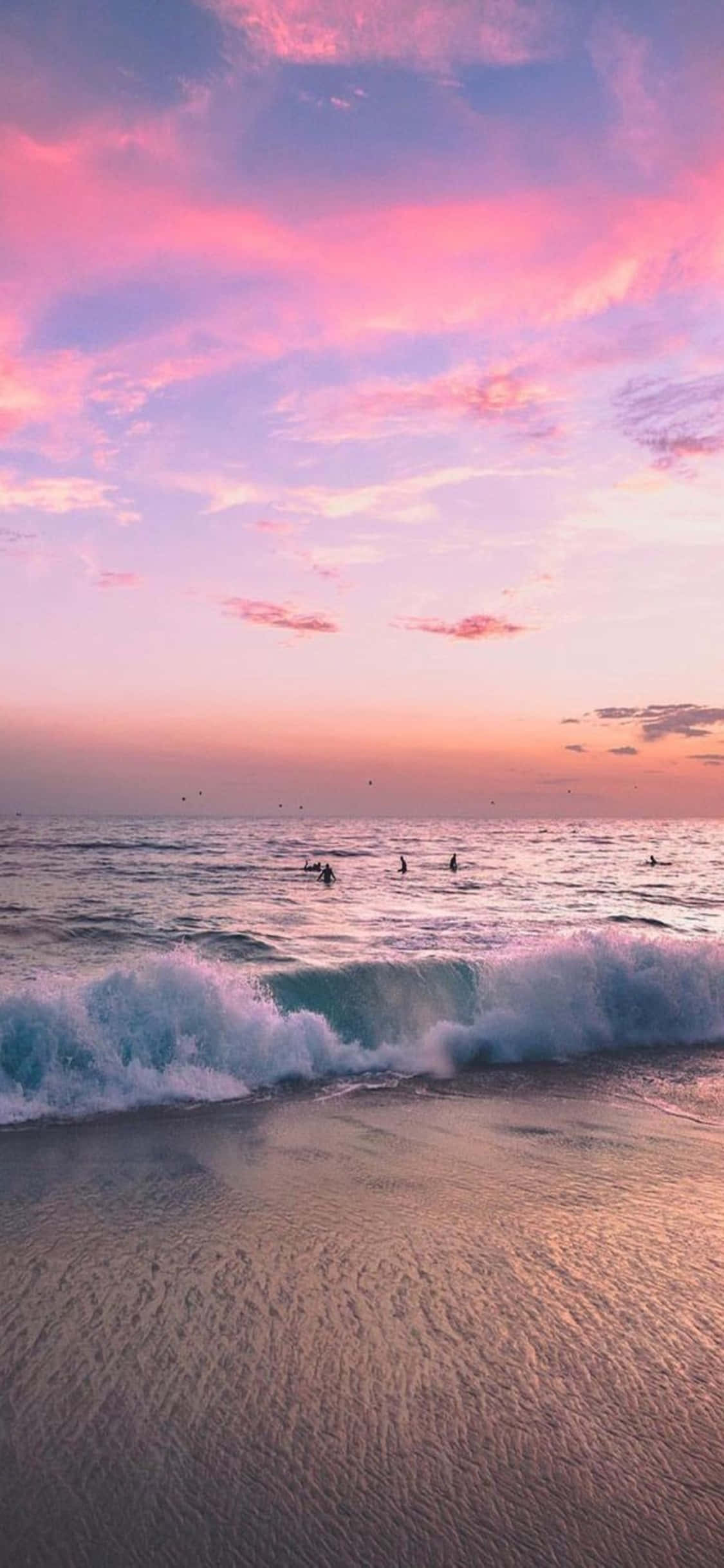 "Tamasahan ang Katahimikan: iPhone X Beach Background" Wallpaper