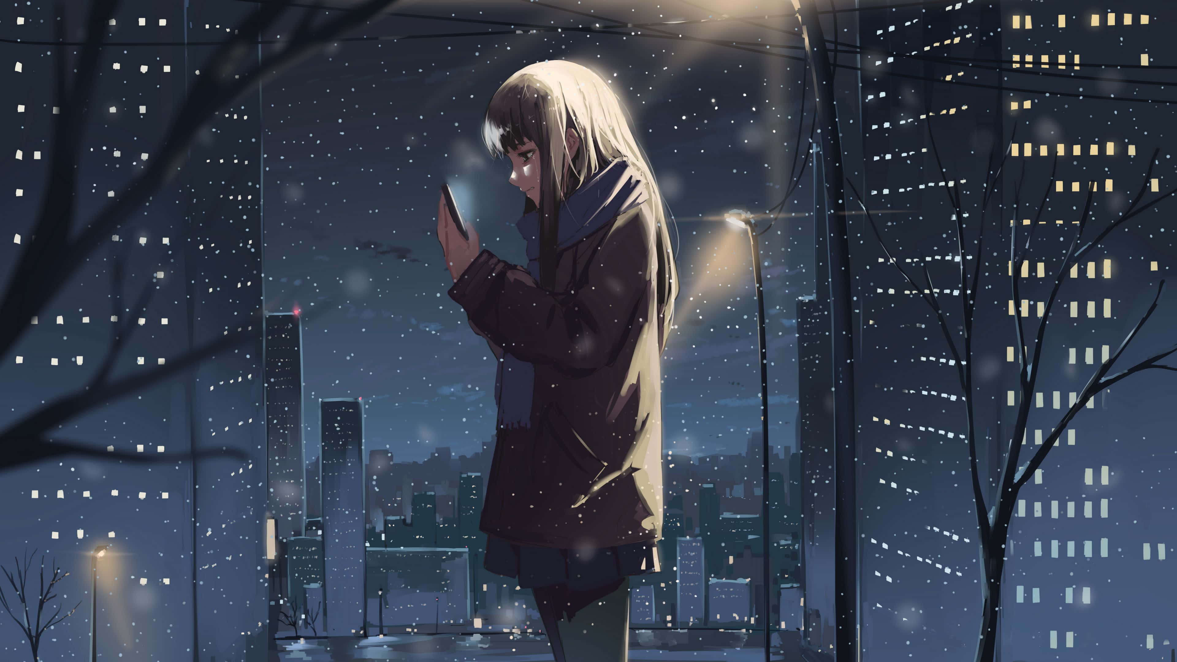 Tamasahin ang makukulay na tanawin ng anime-themed na landscape Wallpaper