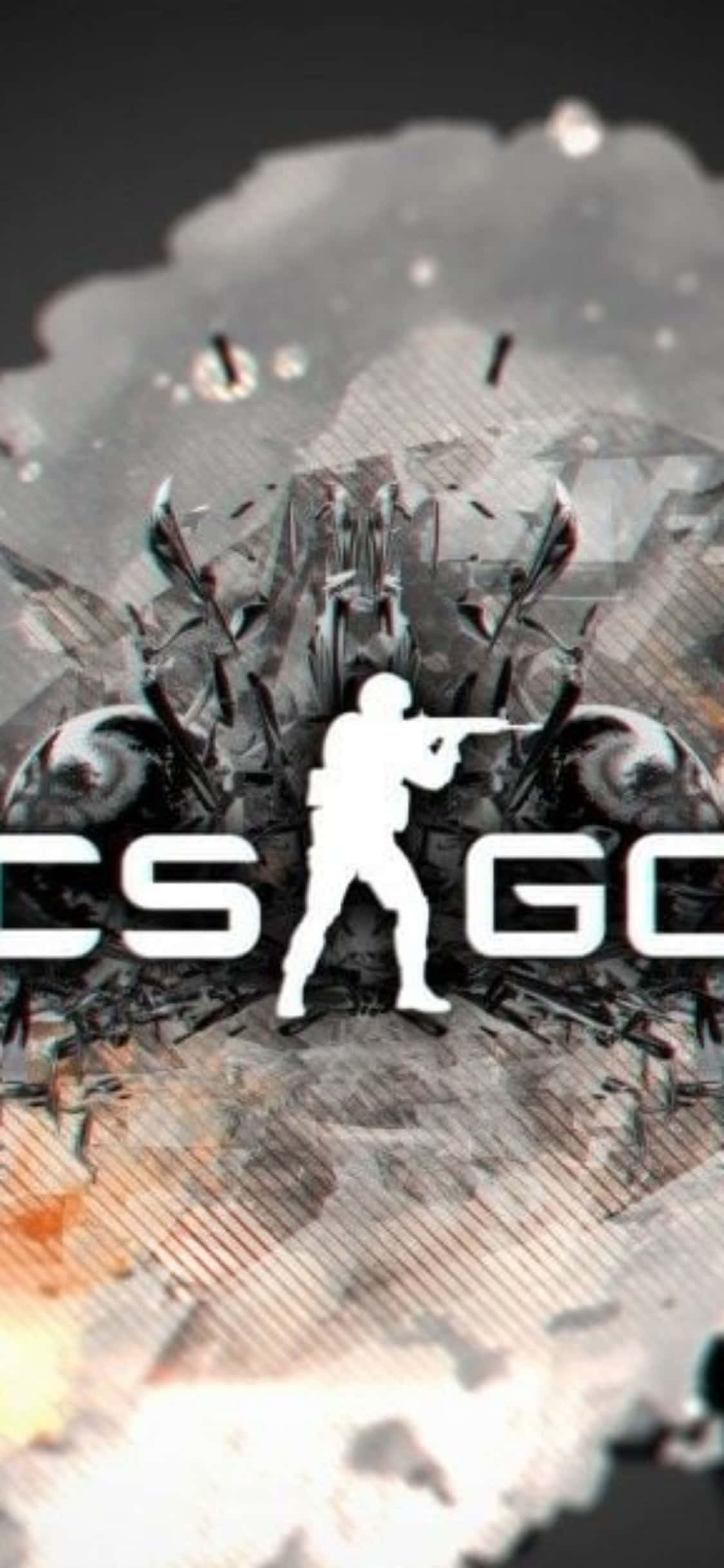Tamasahin ang matinding aksyon ng Counter-Strike Global Offensive sa iyong iPhone Xs! Wallpaper