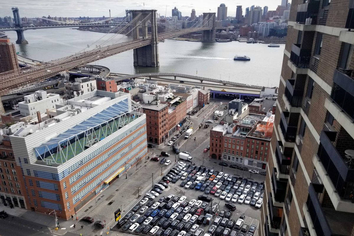 Tanawin Mula sa Itaas ng South Street Seaport Wallpaper