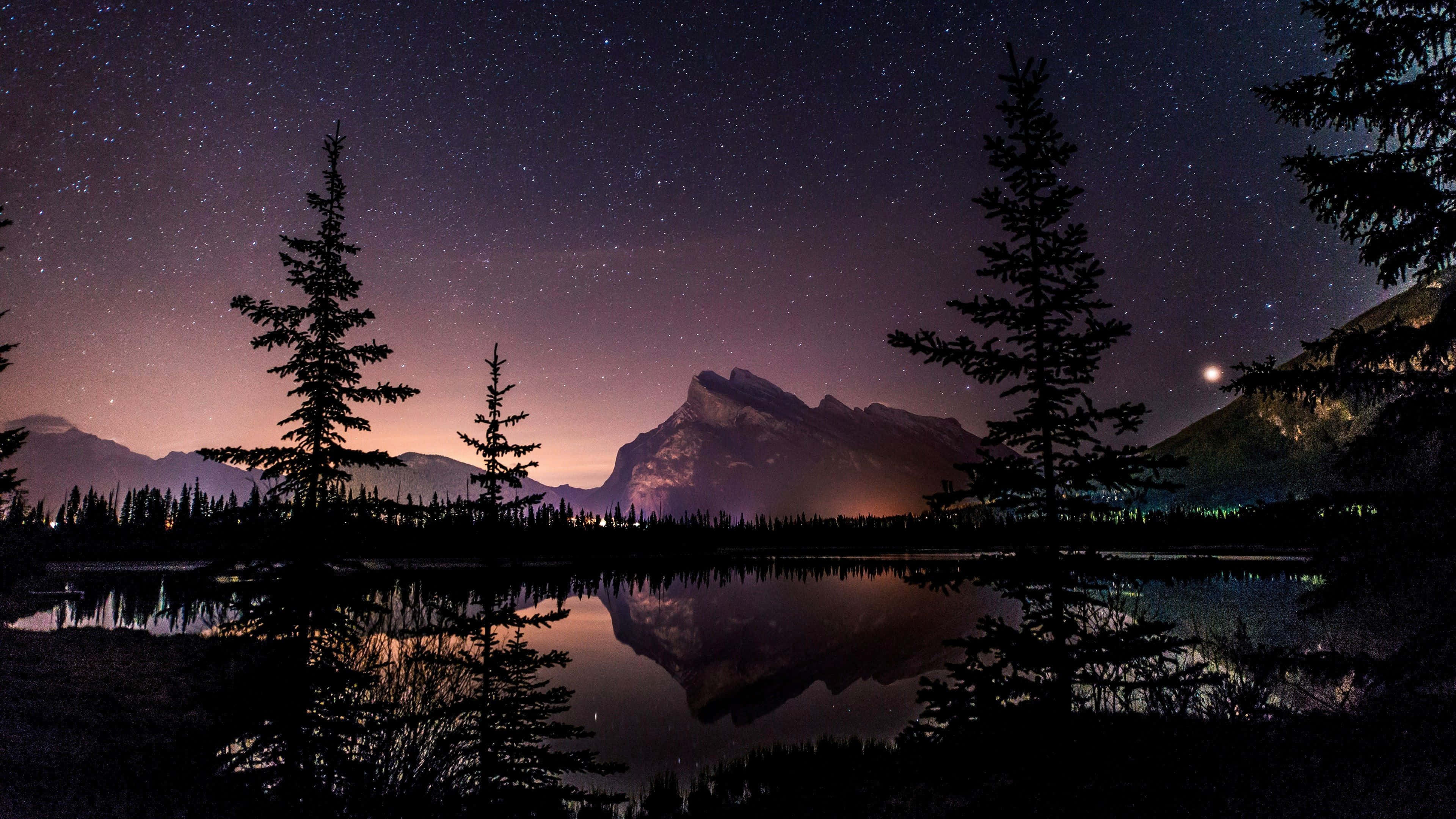 Tanawin ng Banff National Park 4K Ultra HD Wallpaper