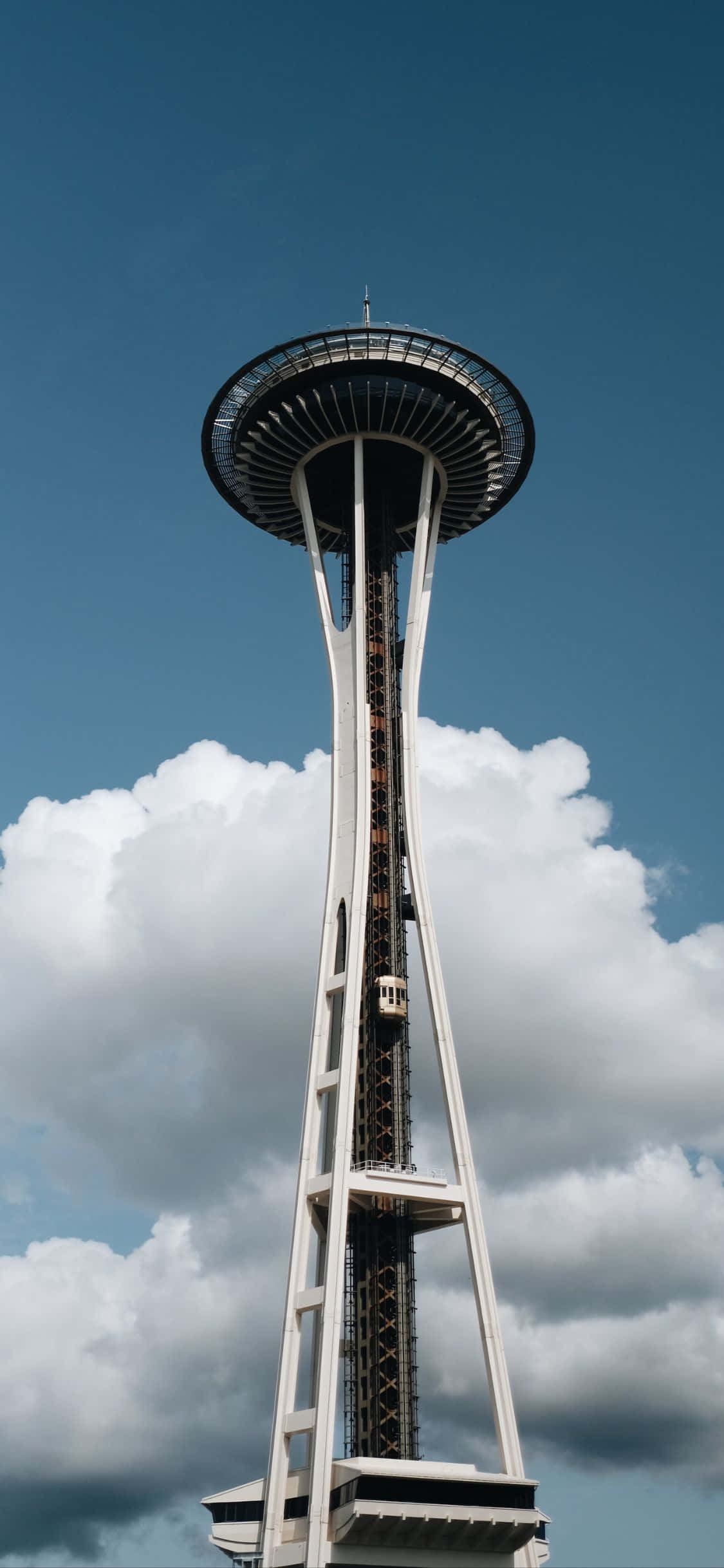 Tanawin ng Seattle Mula sa Likod ng iPhone X Wallpaper