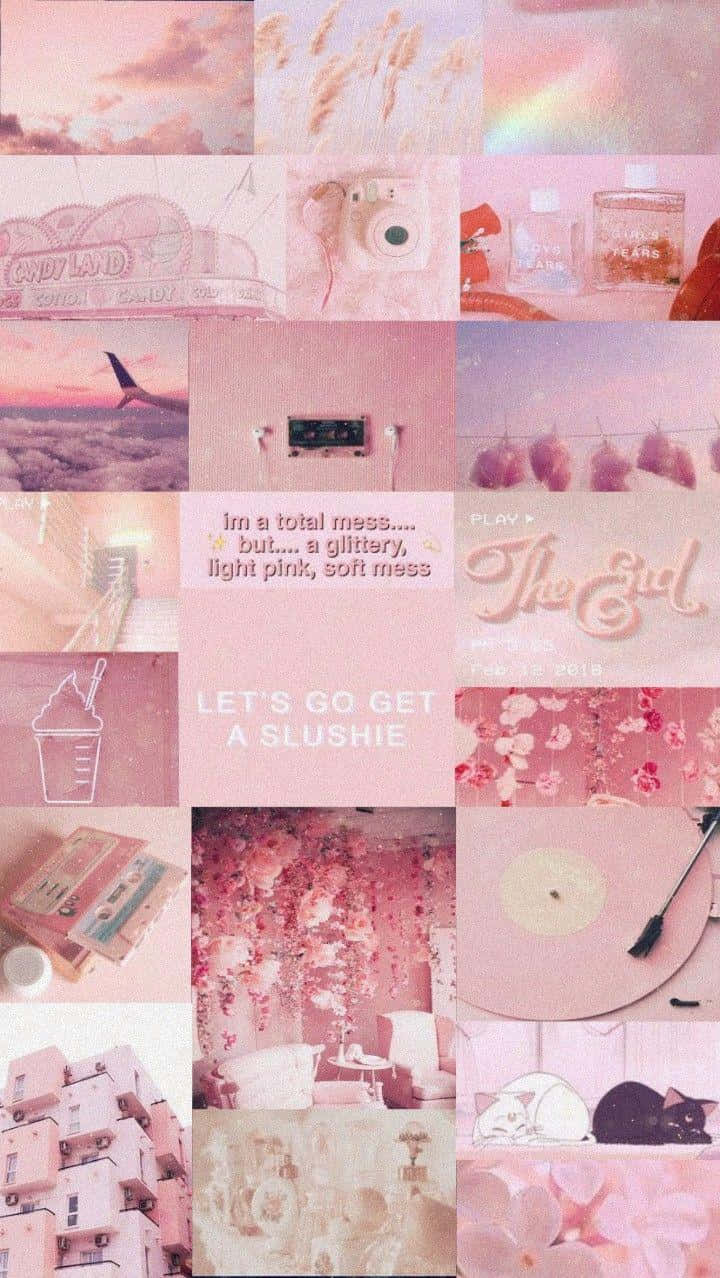 Tangkilikin ang simpleng ganda ng light pink sa nakakarelaks na larawang ito. Wallpaper