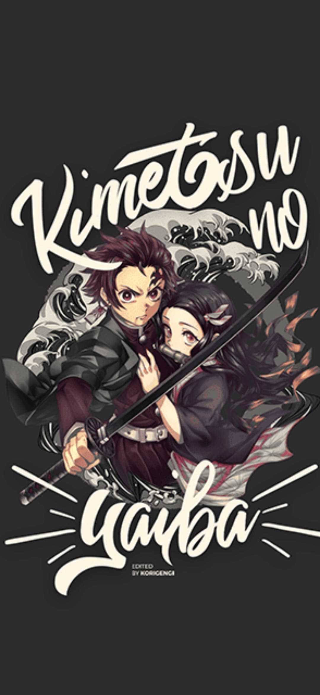 Tanjiro at Nezuko Demon Slayer iPhone Wallpaper