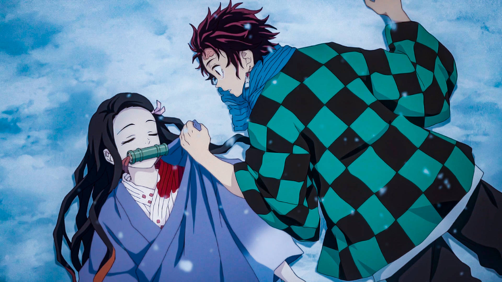 Tanjiro at Nezuko mula sa Demon Slayer! Wallpaper
