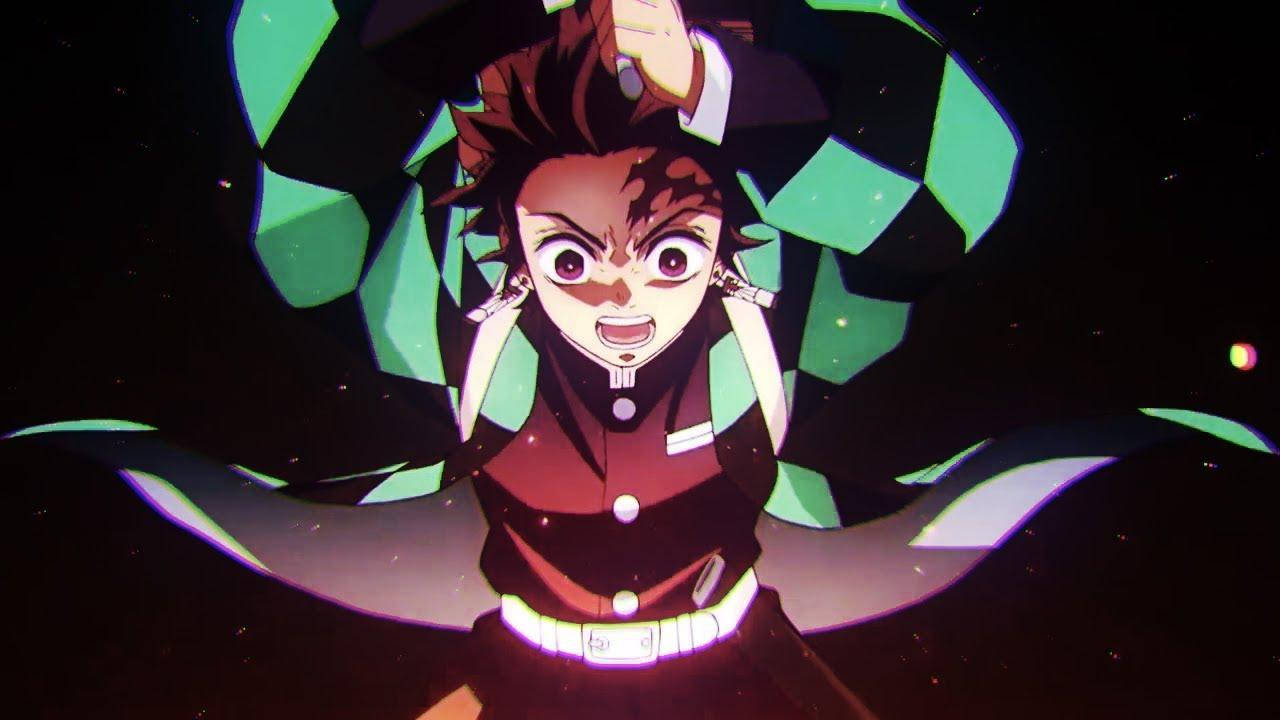 Tanjiro ng Demon Slayer na Hahampas Wallpaper