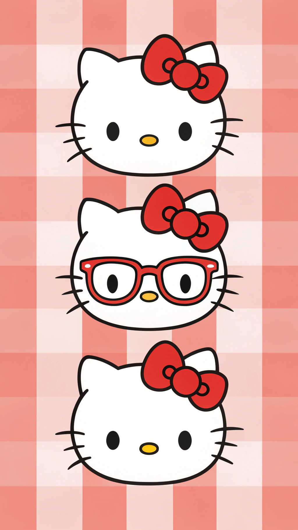 Tatlong Mukha ni Hello Kitty na Ikagugulat Mo Wallpaper