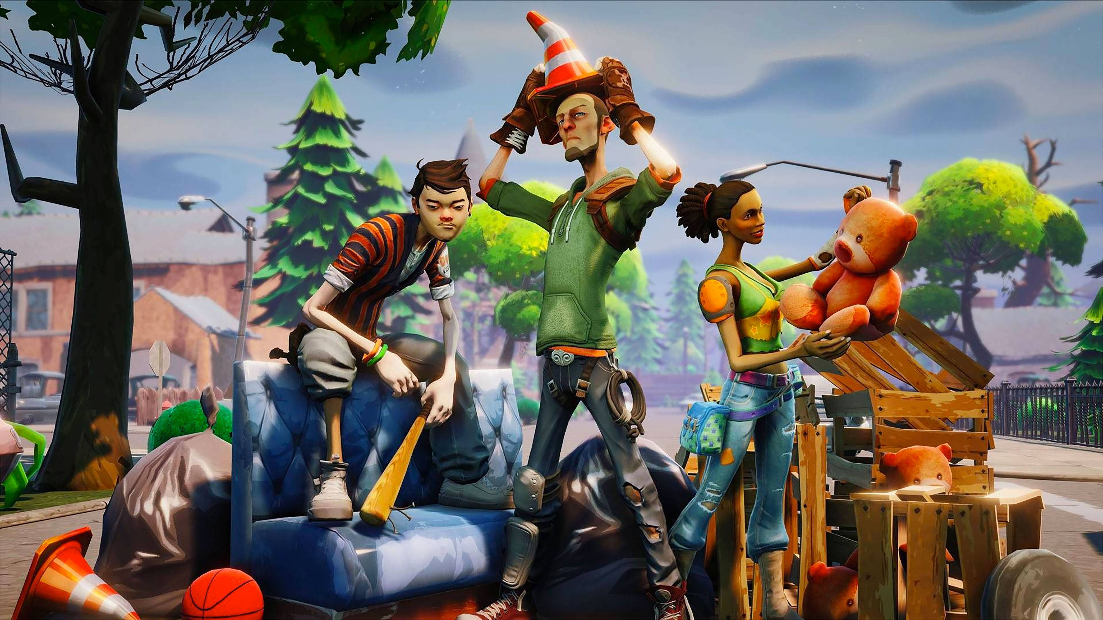 Tatlong Propesyonal na Manlalaro ng Fortnite ang Lumalaban Hanggang sa Wakas Wallpaper