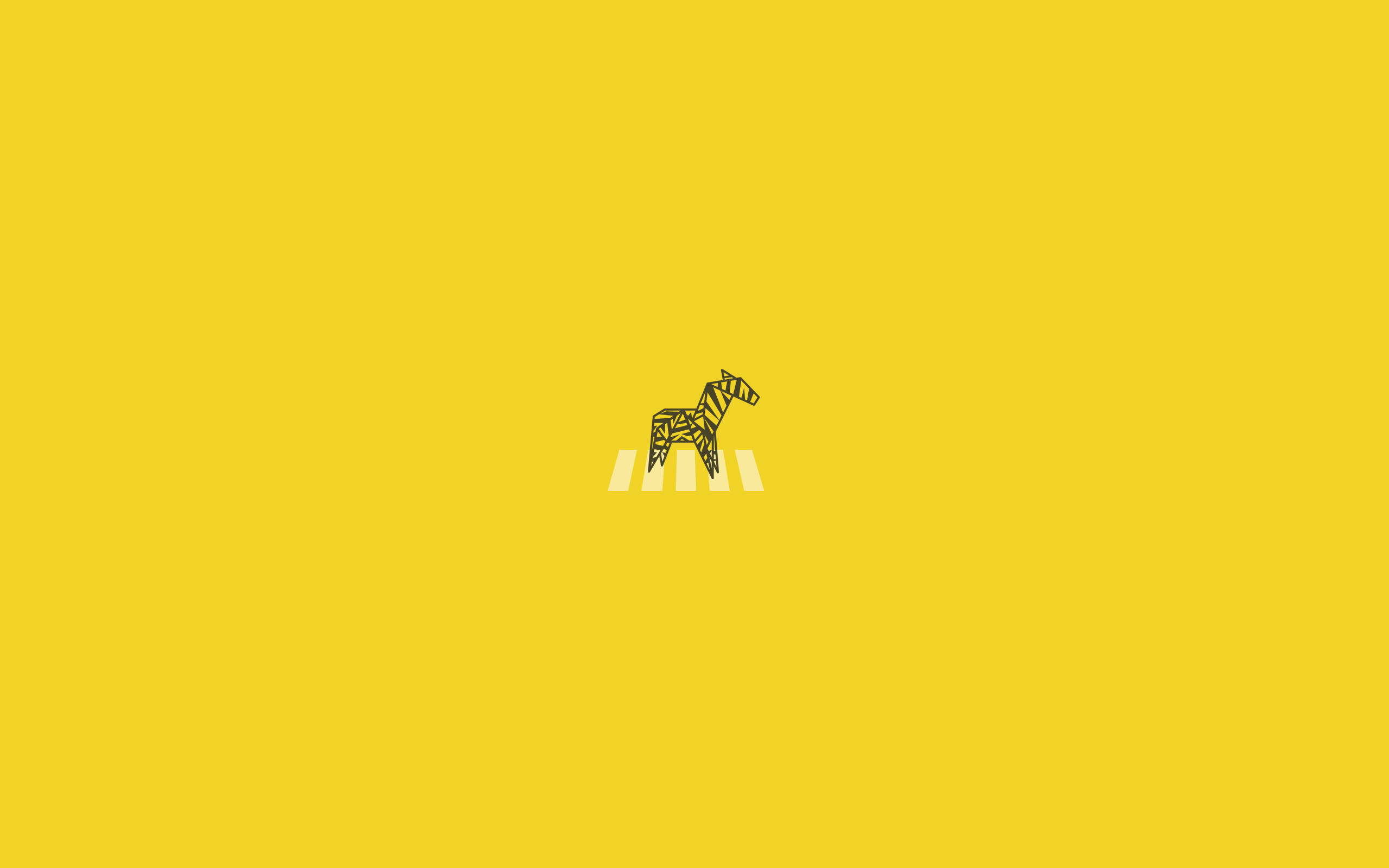 Tawid na Zebra Minimalist Aesthetic Laptop Wallpaper