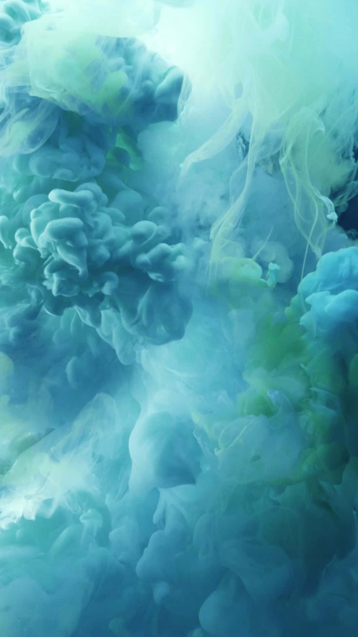 Teal Smoke Cloud iPhone 7 Plus Live Wallpaper