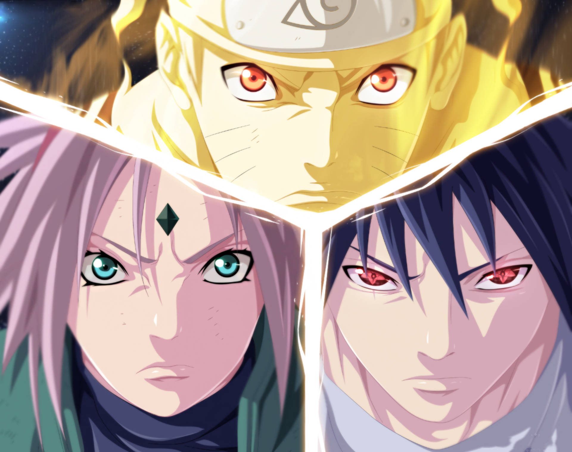 Team 7 Sakura Naruto at Sasuke Wallpaper