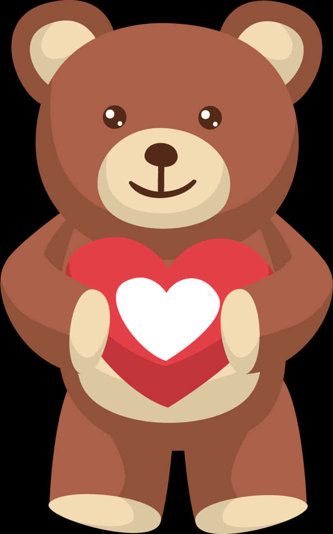 Teddy Bear na May Hawak na Puso Wallpaper