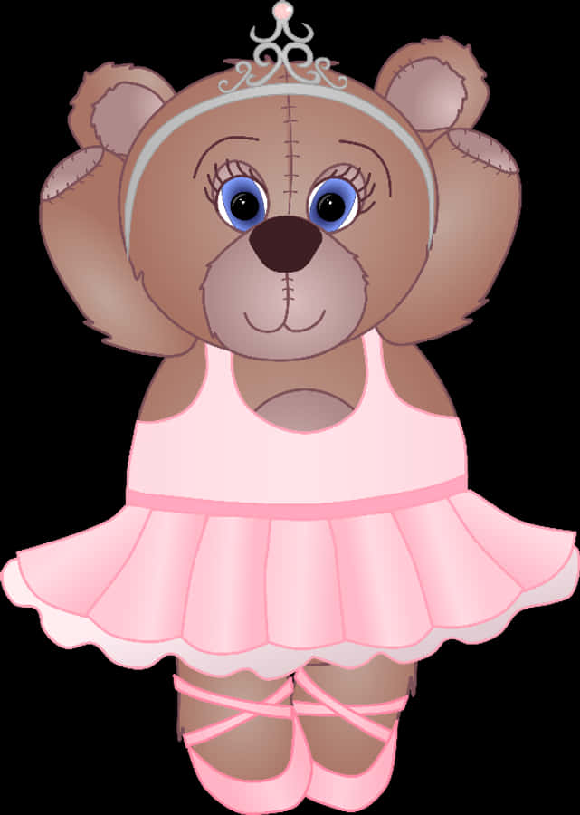 Teddy Bear Prinsesa Ballerina Wallpaper