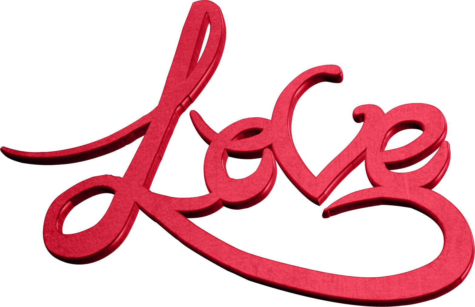 Tekstong Pula na Cursive na Pag-ibig Wallpaper