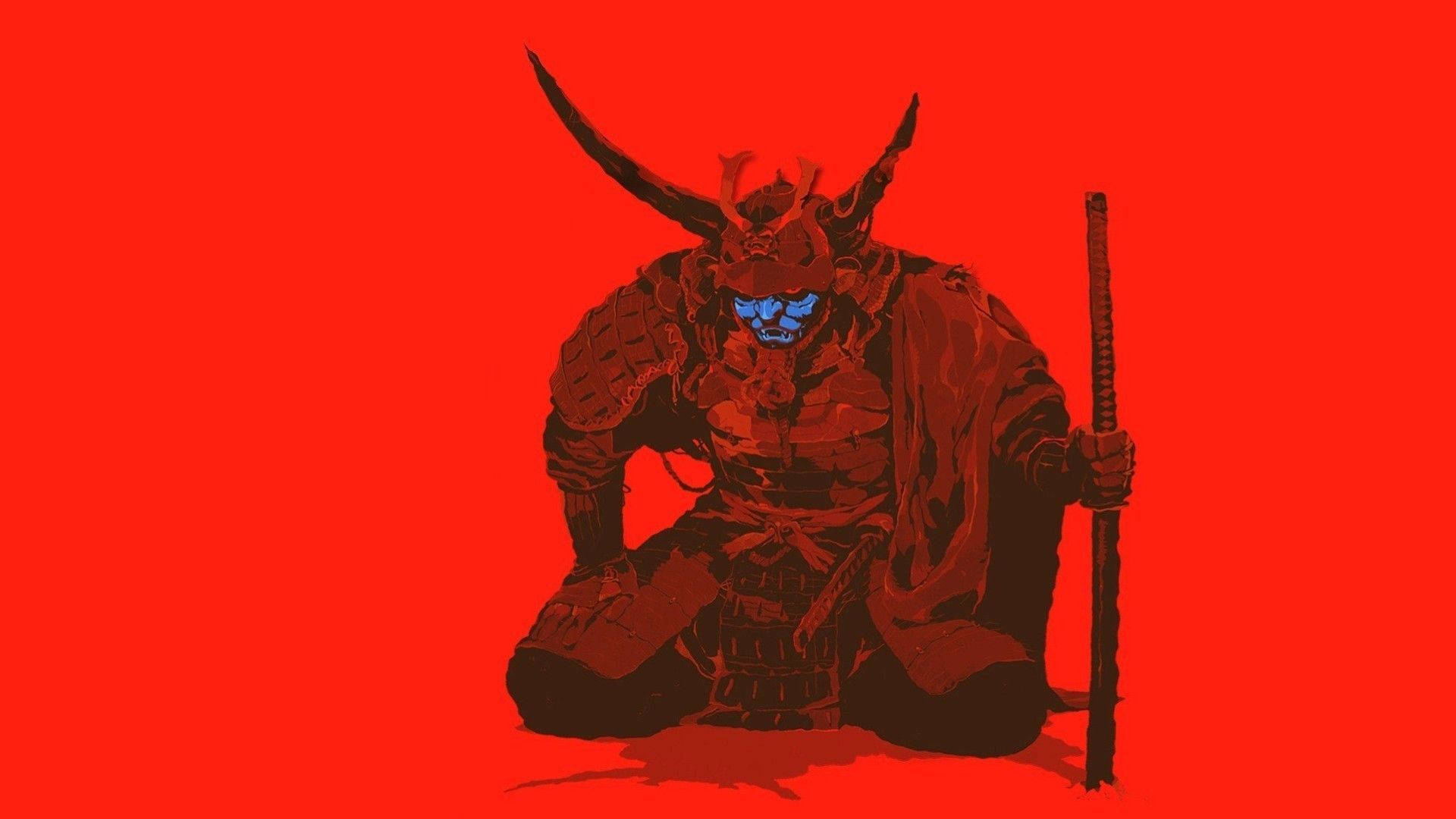 Tema Pulang Samurai Hapones Wallpaper