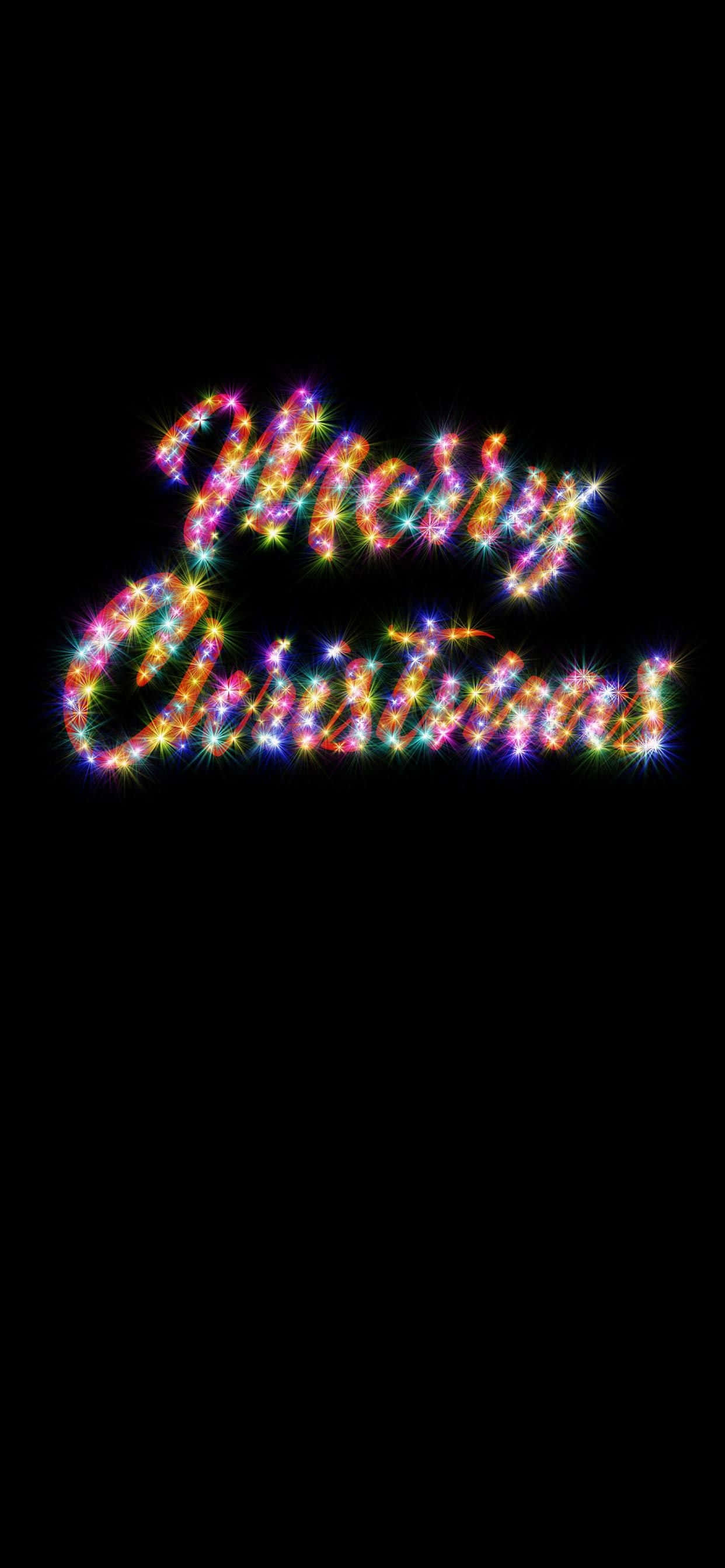 texto ng maligayang pasko sa itim na background Wallpaper