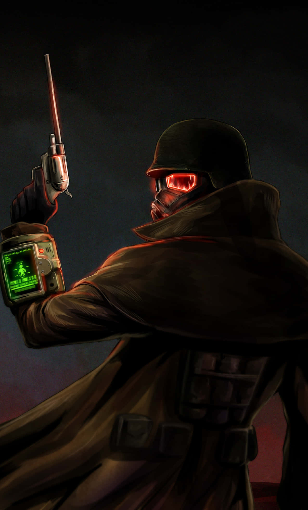 The Courier Fallout NV Phone Wallpaper