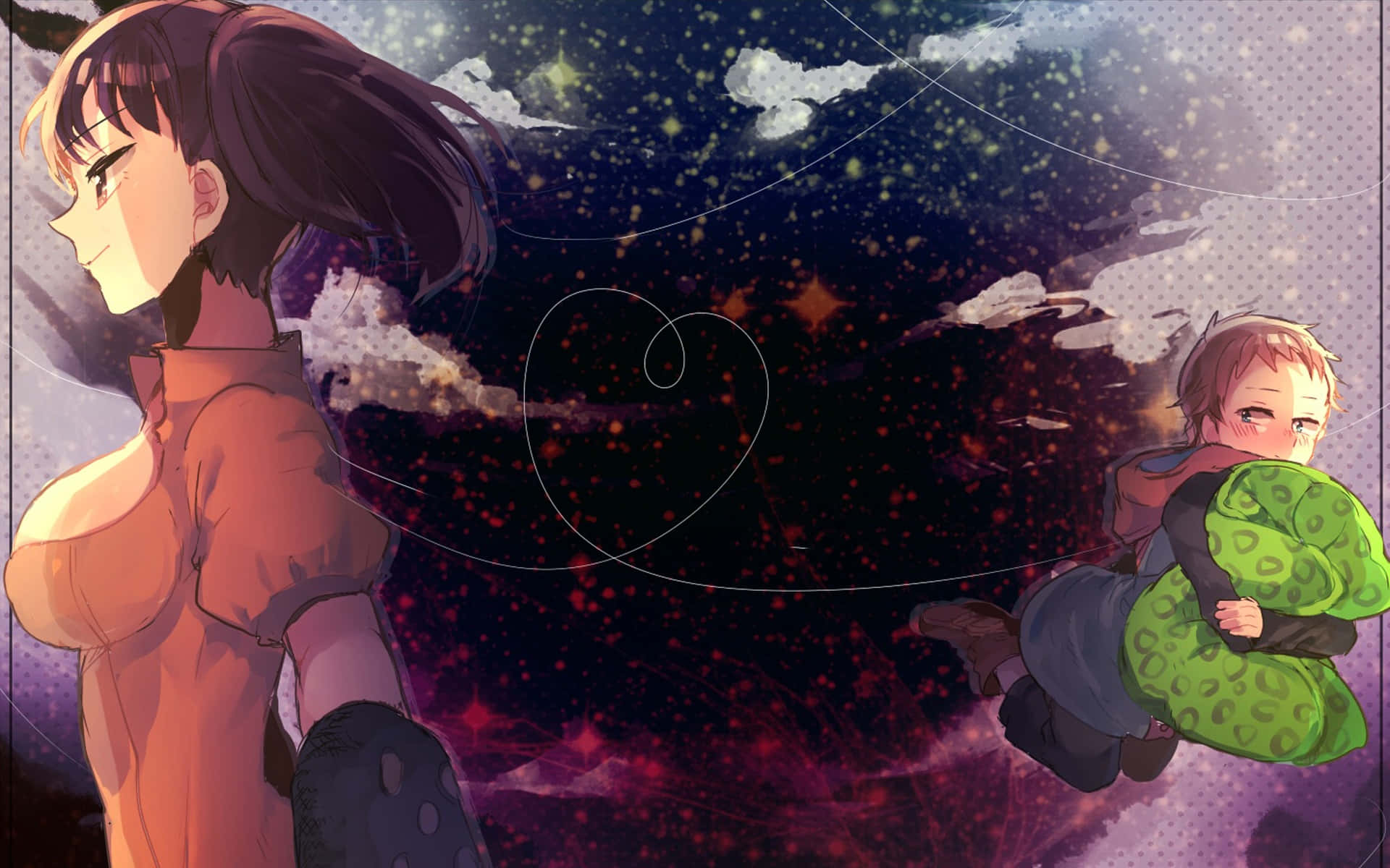 Ang Grizzly Sin ng Katamaran - Hari mula sa Seven Deadly Sins sa Posisyong Panlaban Wallpaper
