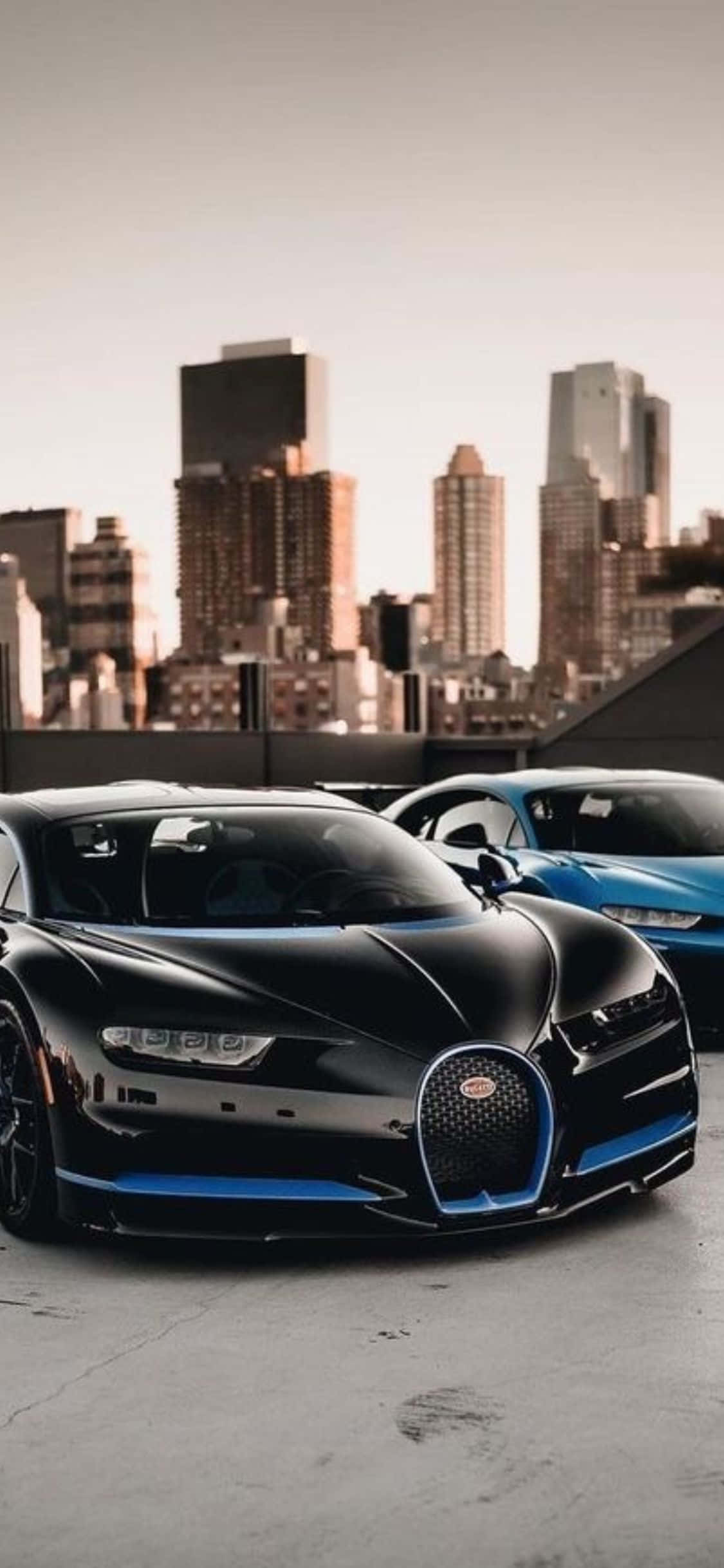 Ang Iconic na Bugatti at Innovative na iPhone Xs na Nagtatrabaho sa Perpektong Harmoniya Wallpaper