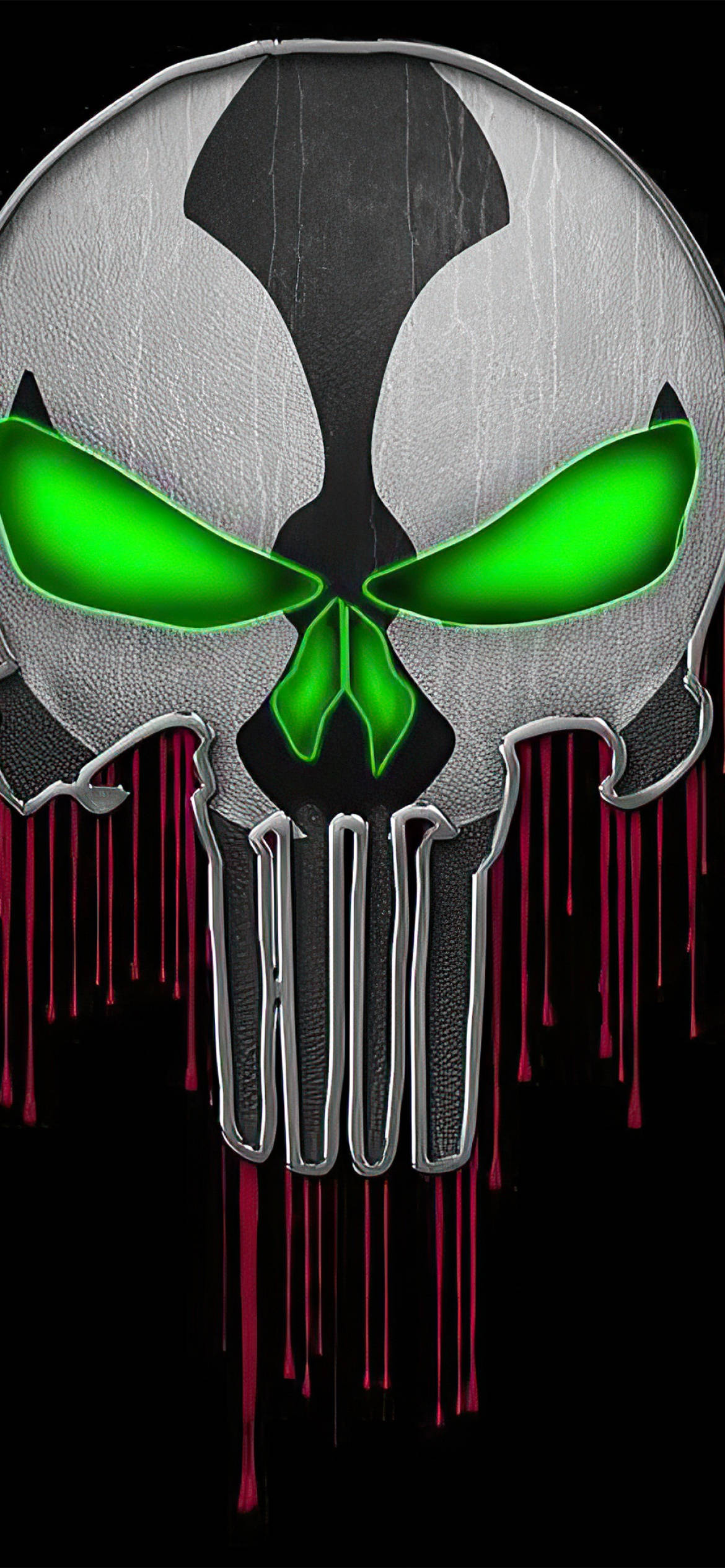 Ang ikonikong imahen ng katarungan - Ang Bungo ng Punisher Wallpaper