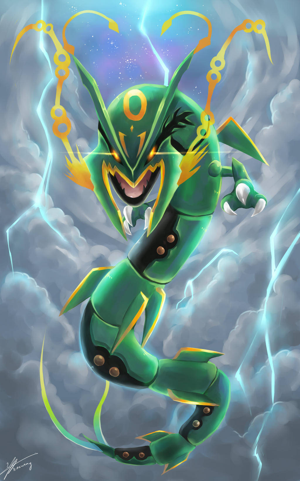 Ang Majestic Na Rayquaza Wallpaper