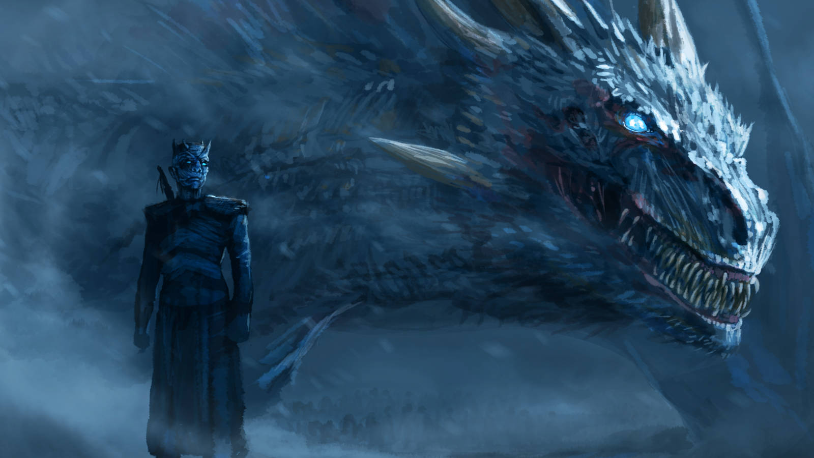 Ang Hari ng Gabi ay namamahala sa madilim ng taglamig sa HBO's Game of Thrones. Wallpaper
