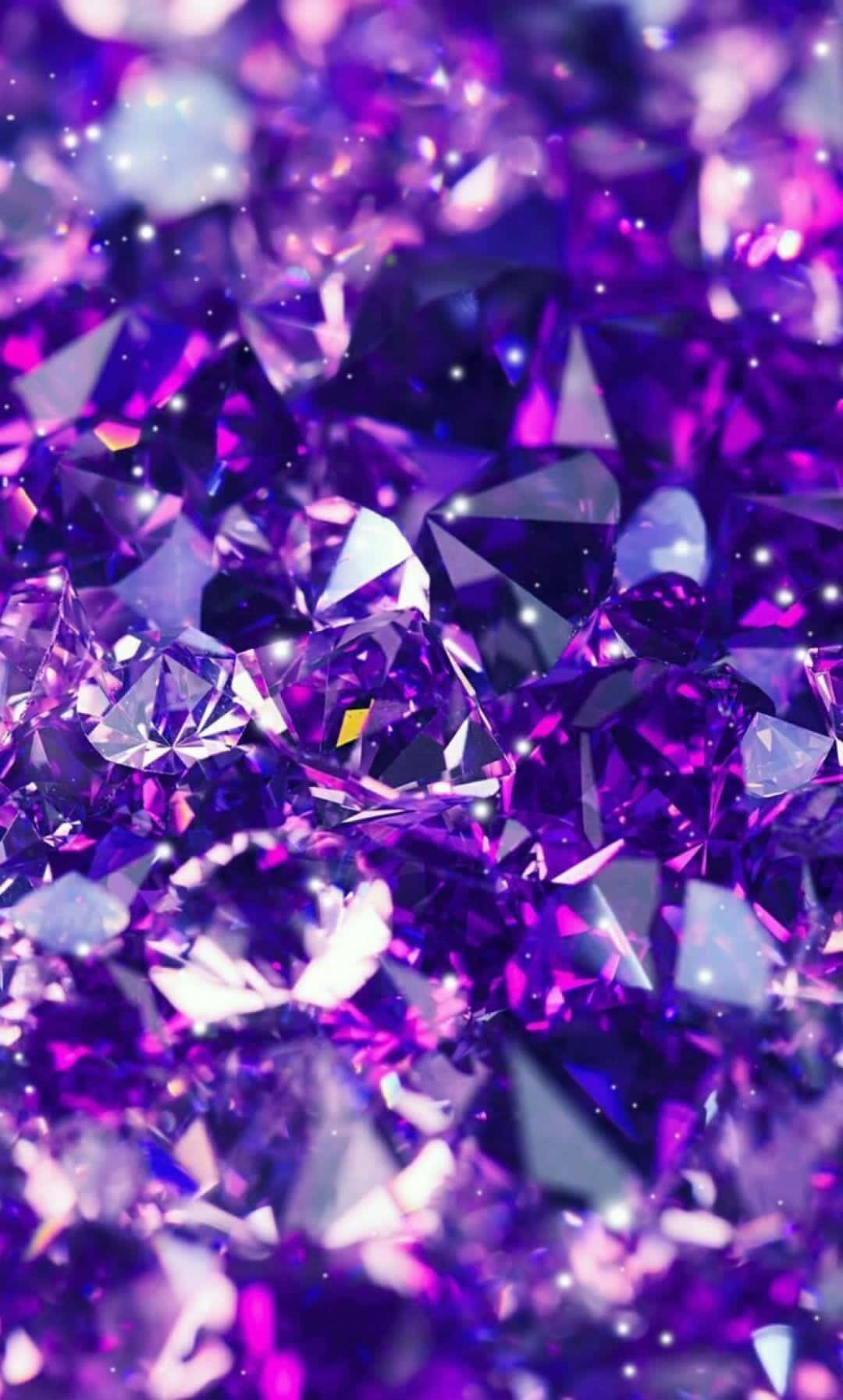 Ang sparkle ng diamond ay nagrerefleksiyon ng kagandahan ng aesthetic Wallpaper