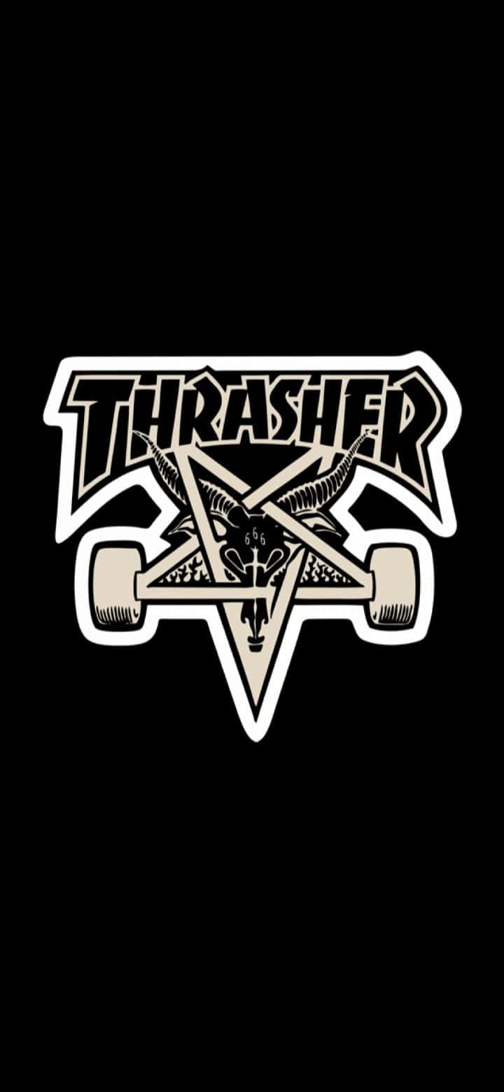 thrasher logo sticker Wallpaper