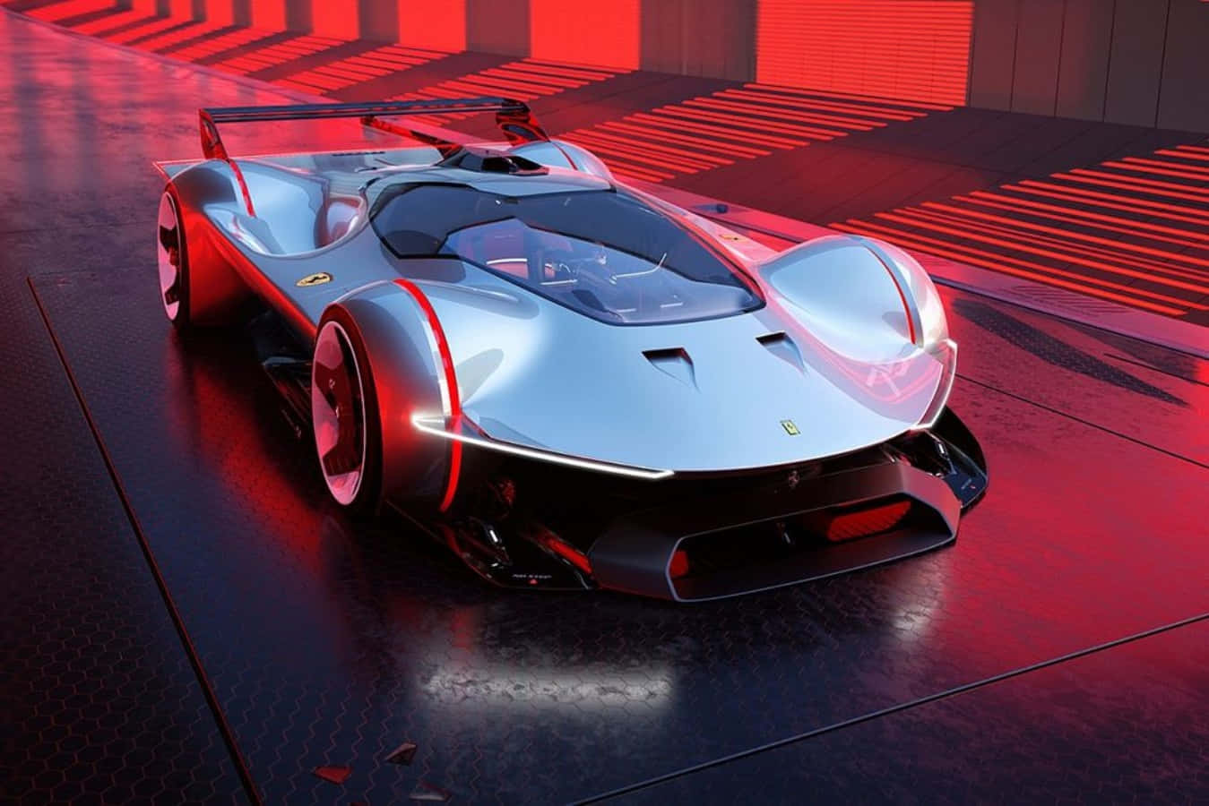 Tinatamasa ang Hangin sa Isang Iconic na Ferrari Wallpaper