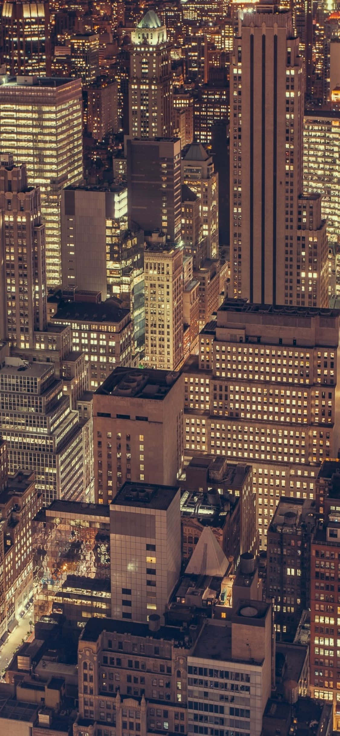 Tingnan ang lahat ng mga tanaw na iniaalok ng New York gamit itong kamanghang iPhone x wallpaper ng siyudad Wallpaper