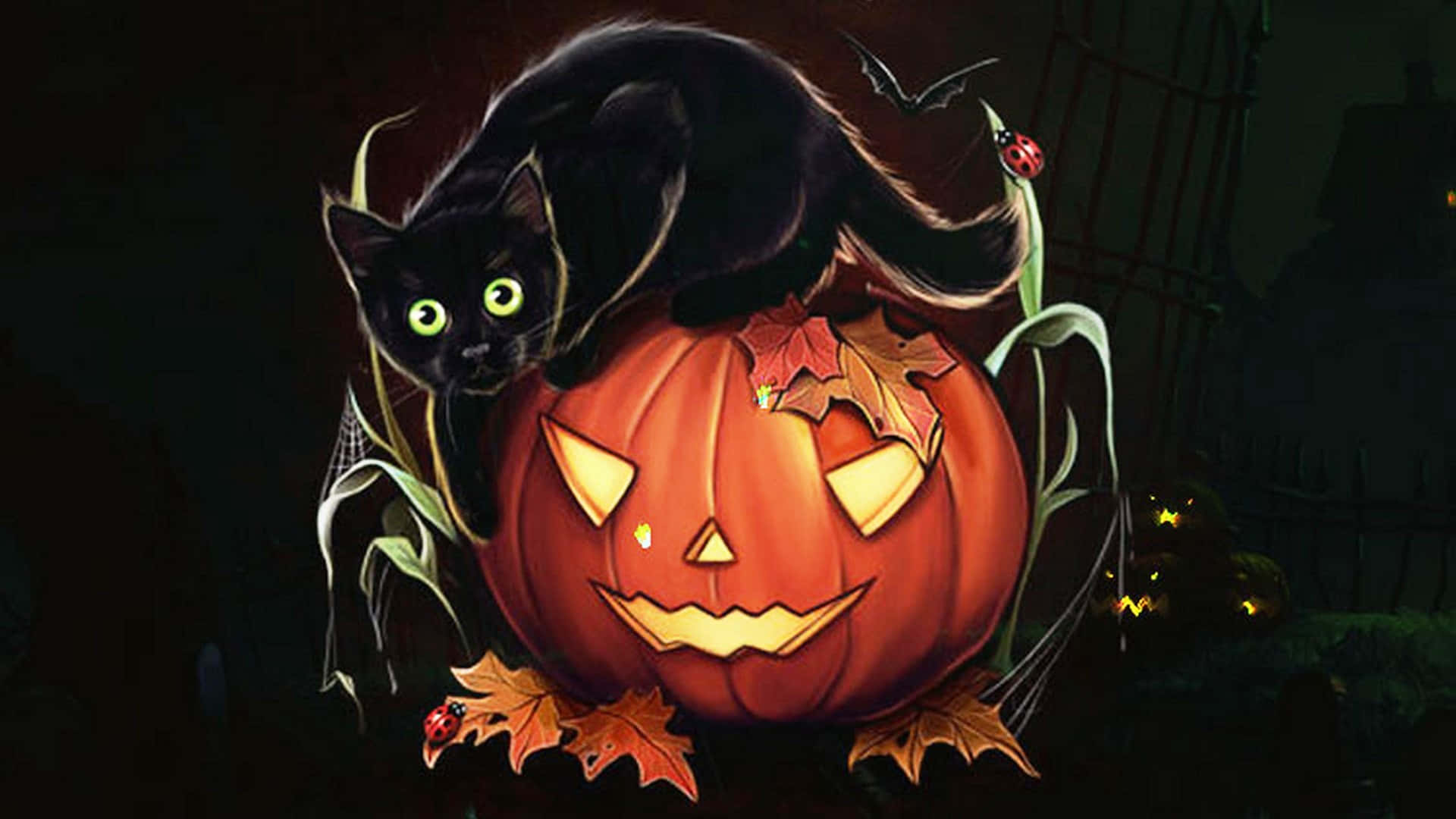Tingnan kung gaano ka-cute at nakakatakot ang Halloween! Wallpaper