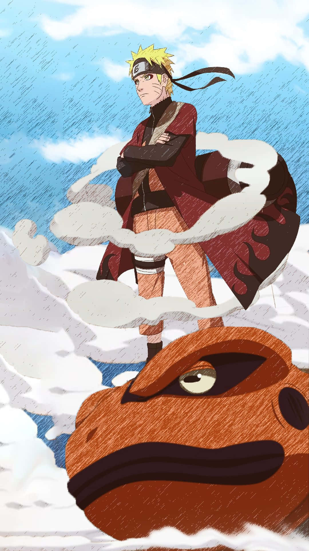 Toad na May Naruto Aesthetic na Telepono Wallpaper