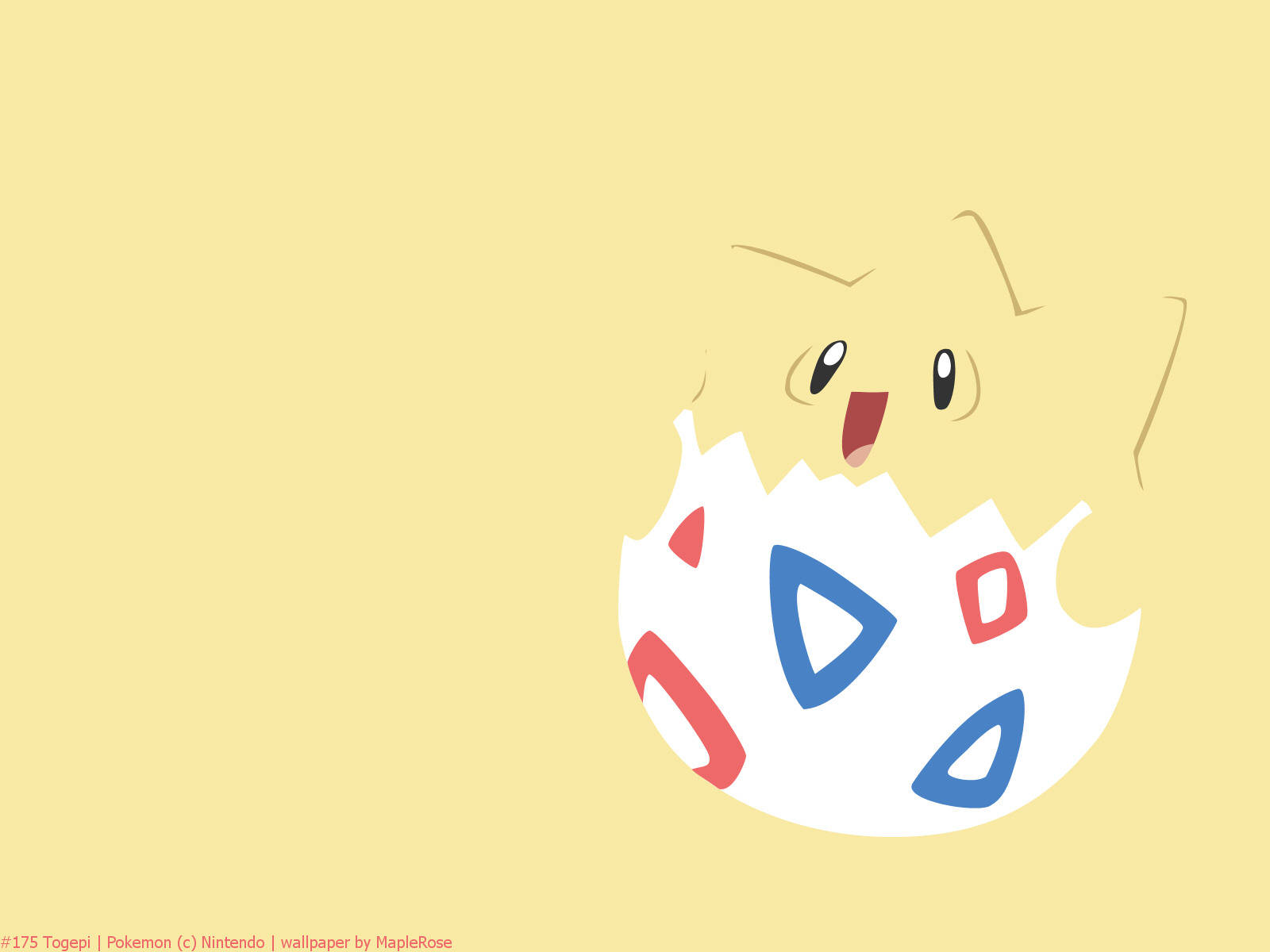 Togepi na Dilaw, Cute at Astig na Pokemon Wallpaper