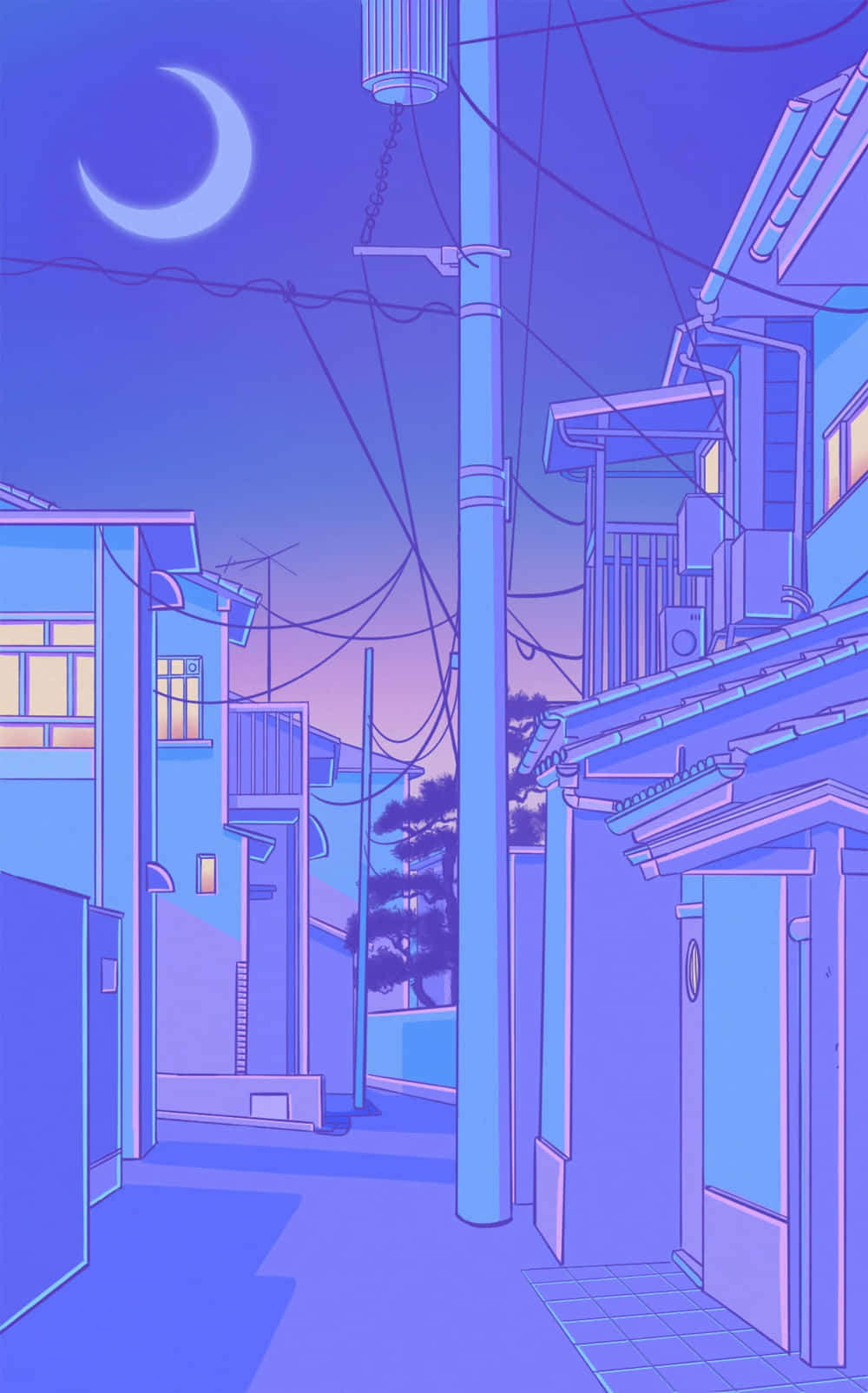 Tokyo Anime Purple Village Gabi Wallpaper