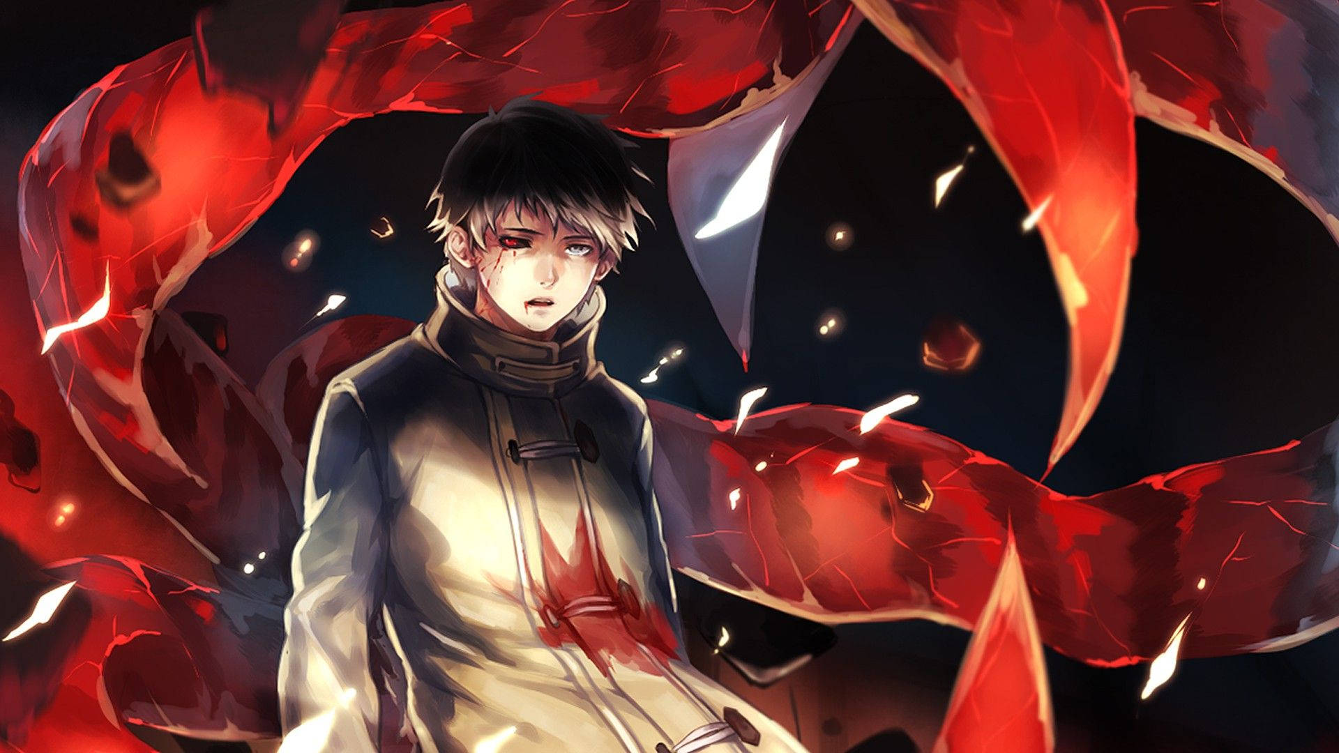 Tokyo Ghoul Characters Ken Pulang Mata Wallpaper