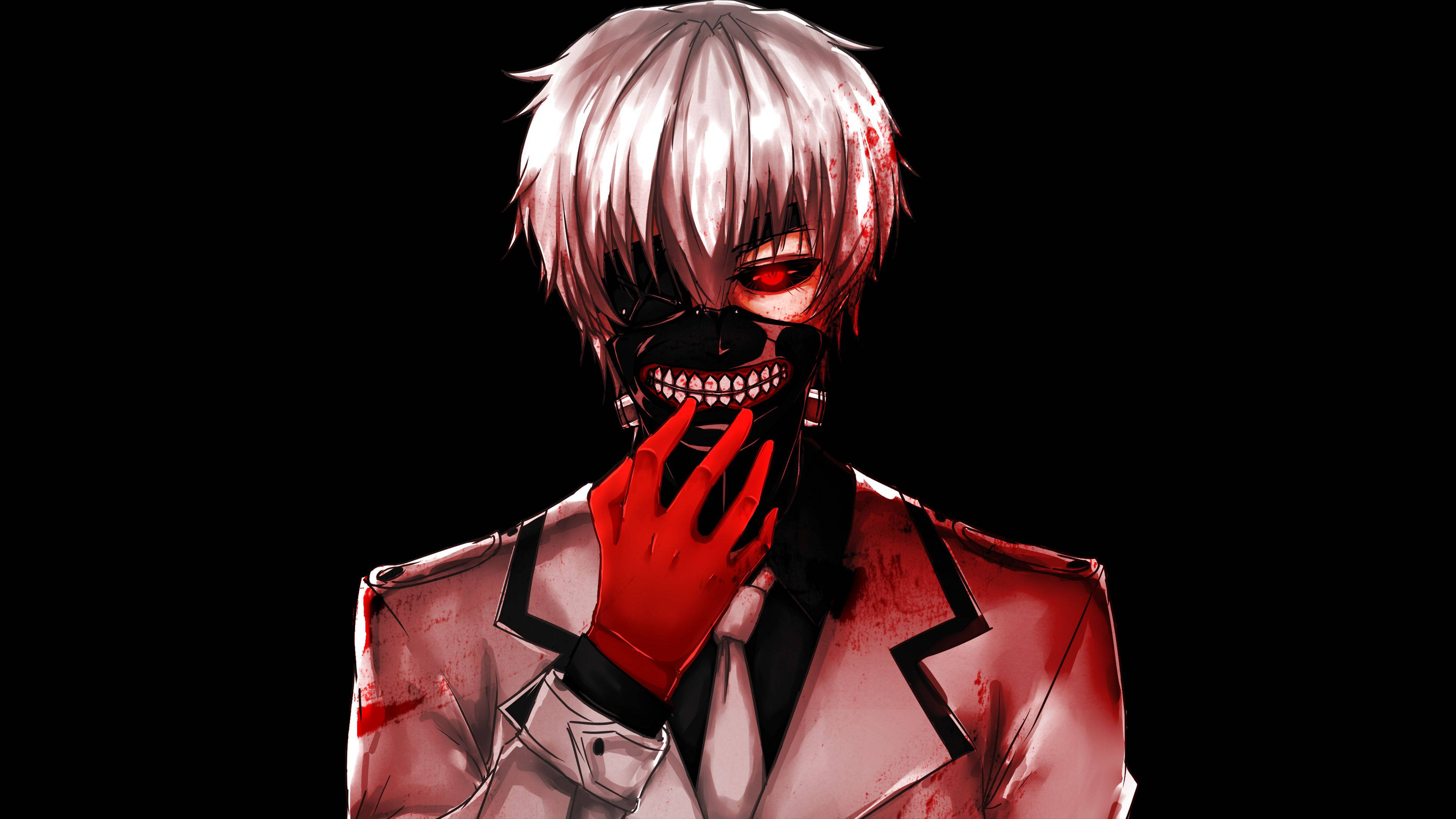 Tokyo Ghoul Karakter na si Ken na may Itim na Maskara Wallpaper